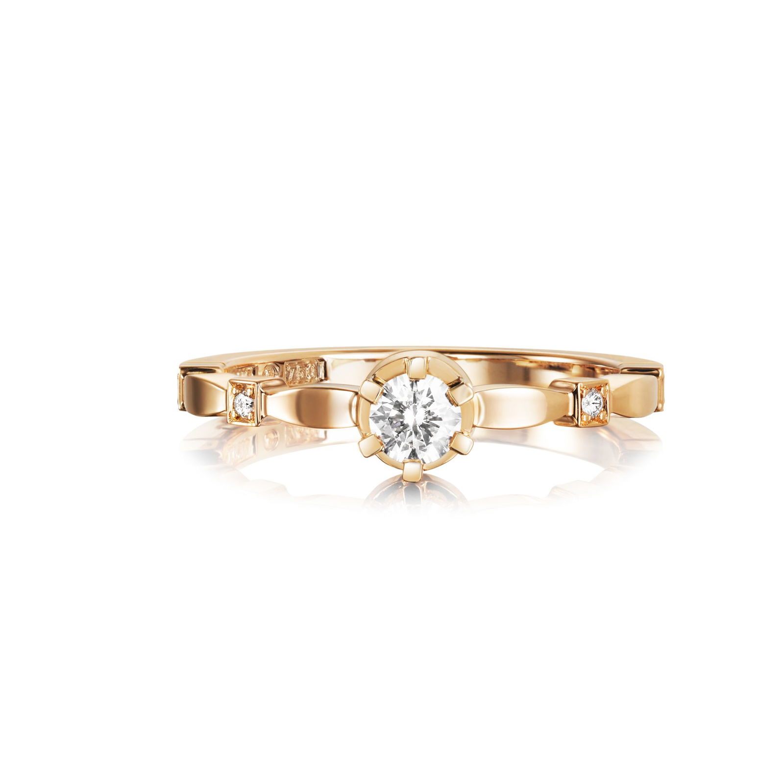 Efva Attling Forget Me Not Star Ring 0.19 ct 17.00 - GULD