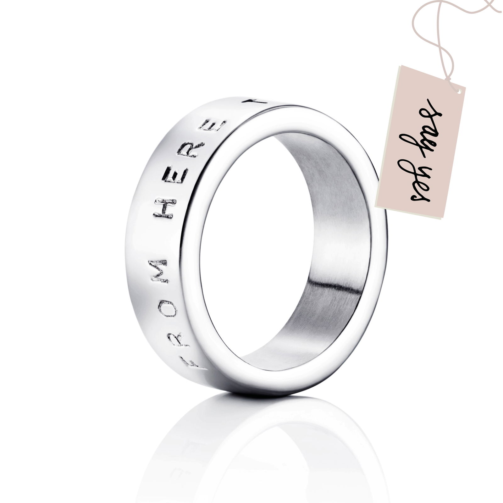 Efva Attling From Here To Eternity Stamped Ring 20.00 - HYRA RING: SILVER