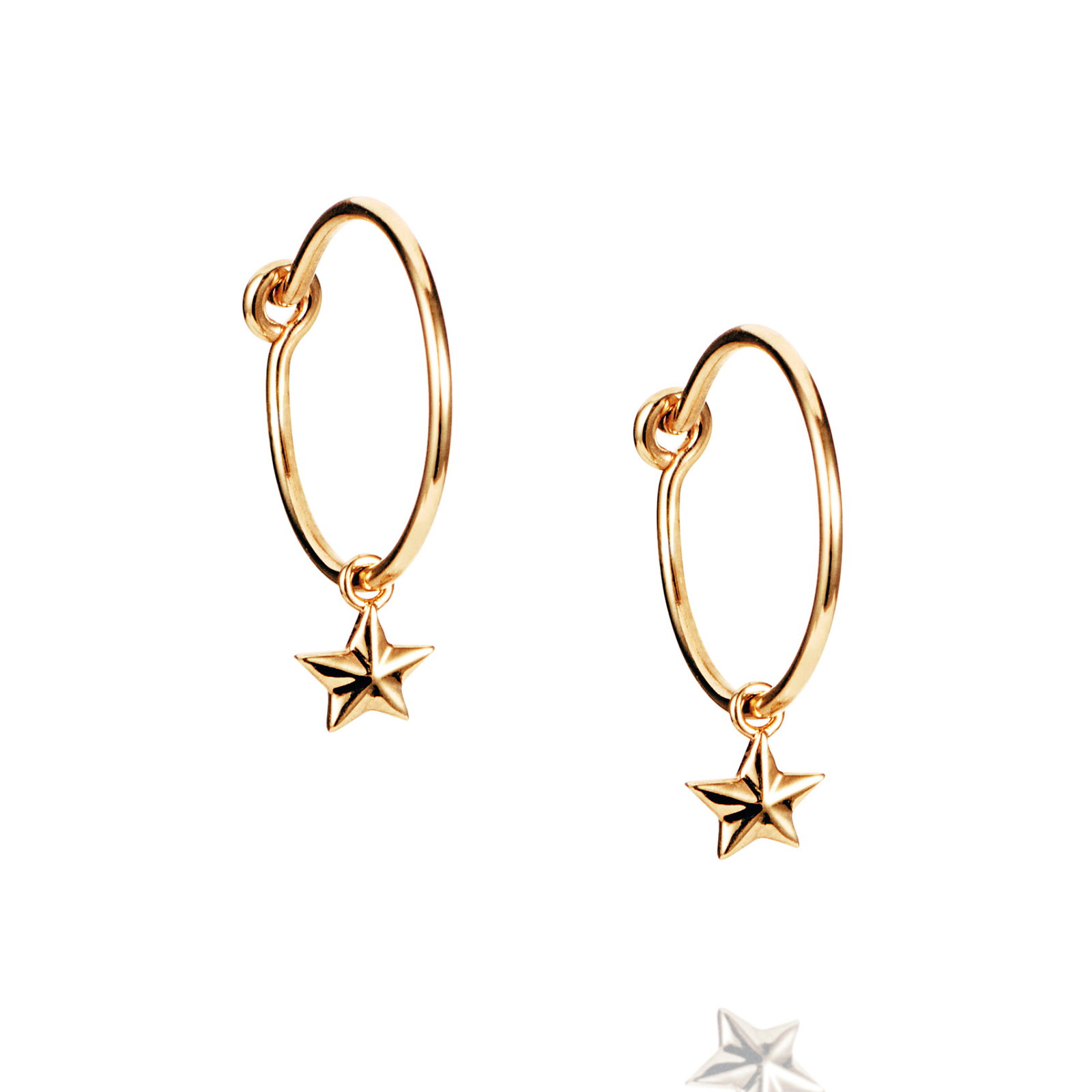 Micro Catch A Falling Star Hoops