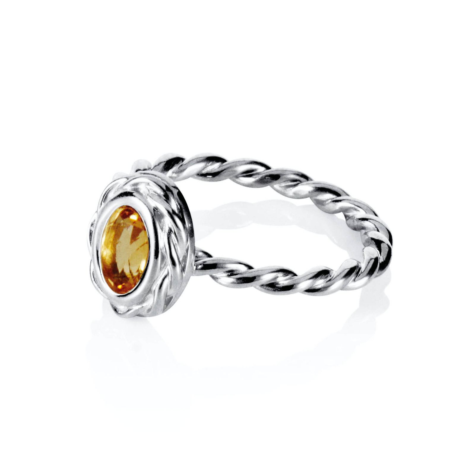 Wrapped Colour Ring - Citrine bild 4