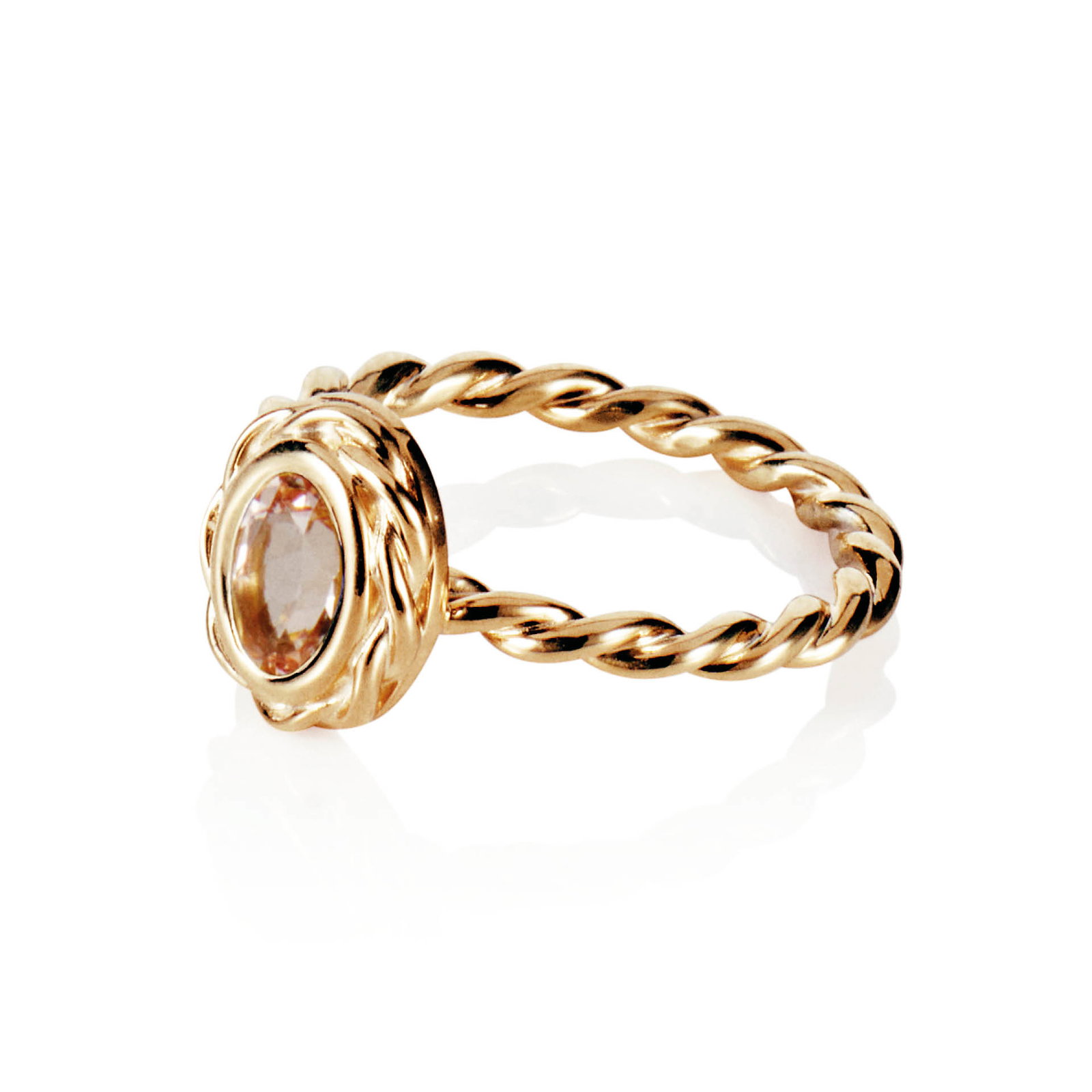 Wrapped Colour Ring - Morganite bild 4