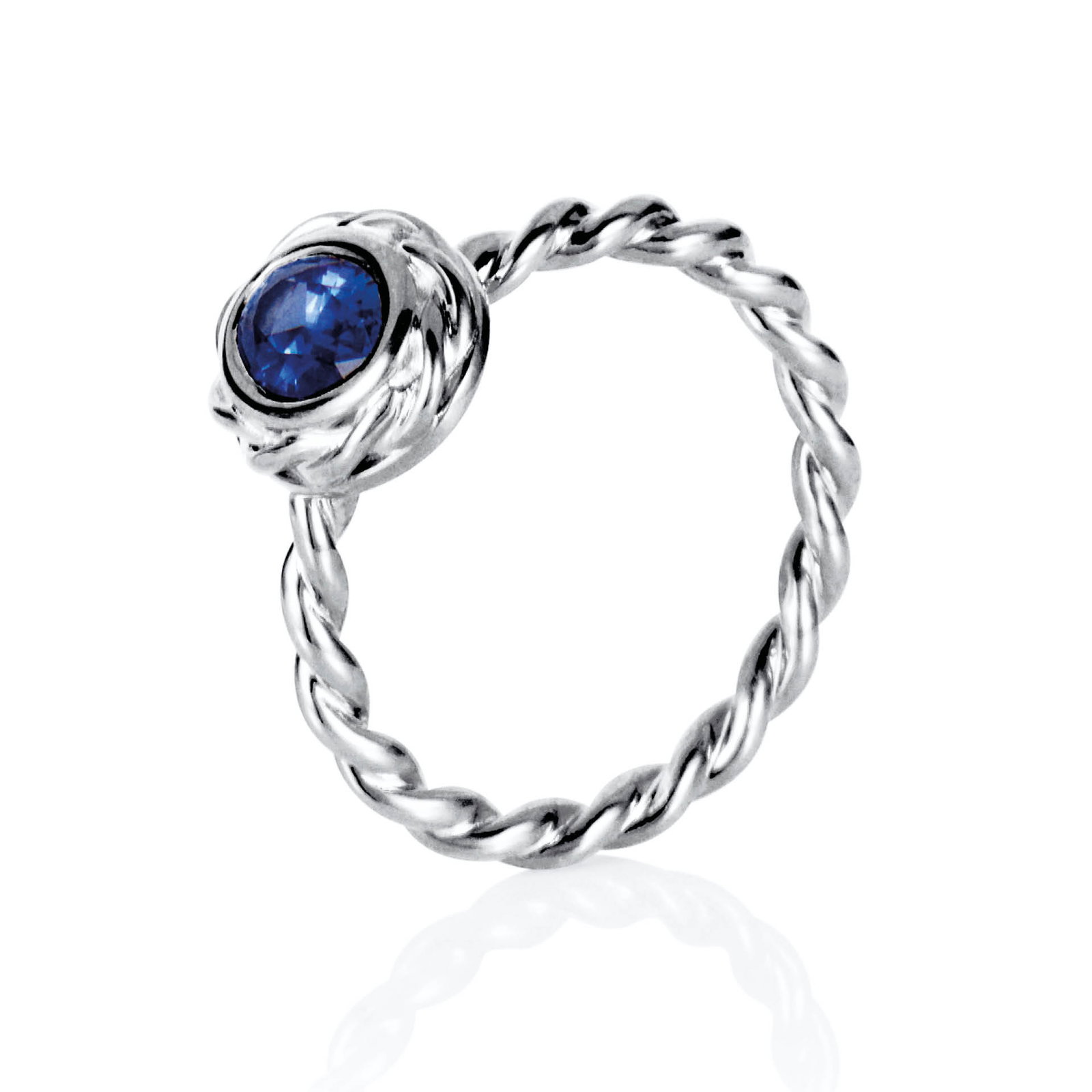 Wrapped Colour Ring - Blue Sapphire bild 3