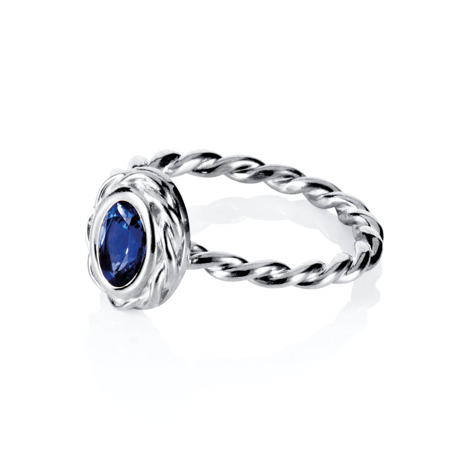 Wrapped Colour Ring - Blue Sapphire bild 4