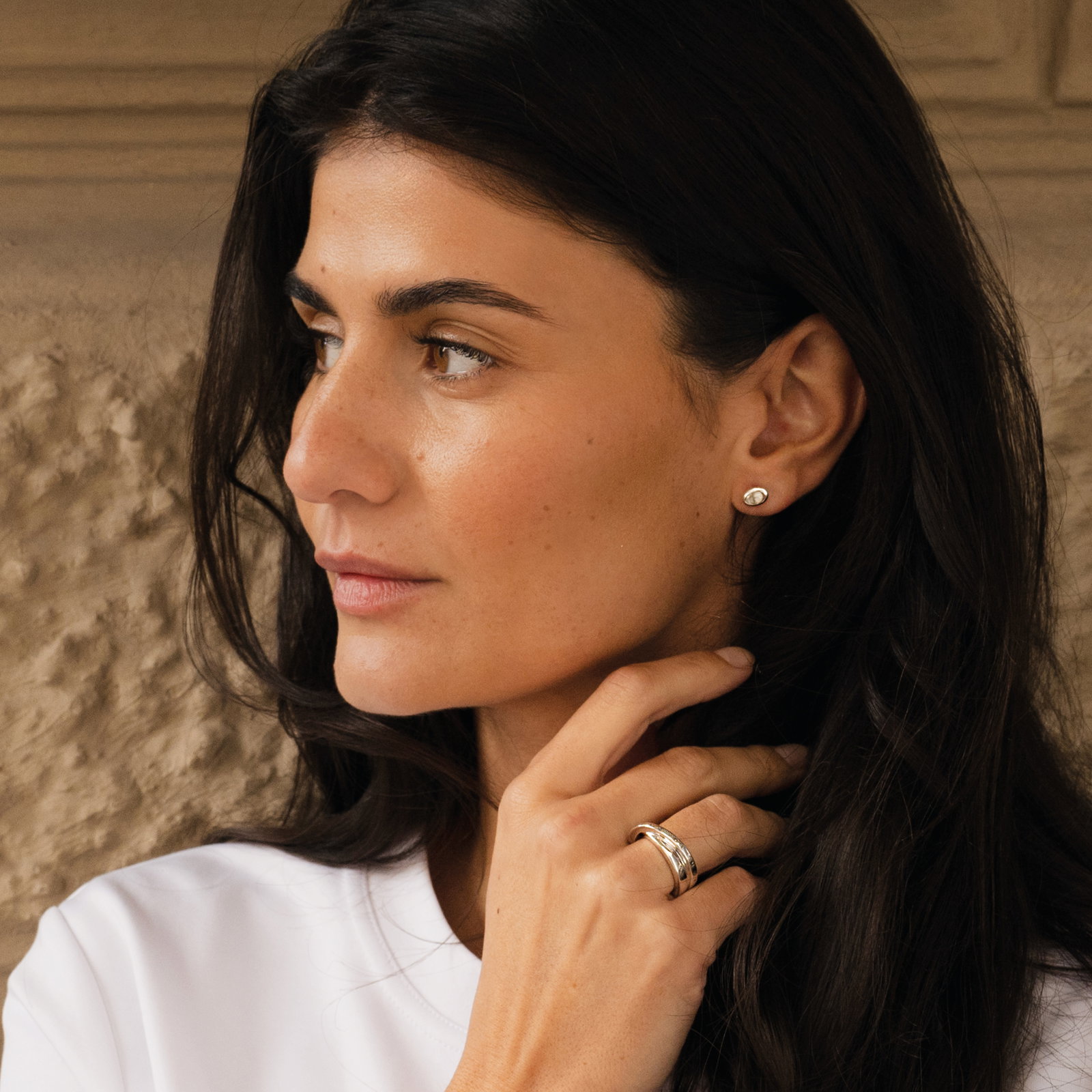 Love Bead Ear - Green Quartz bild 2