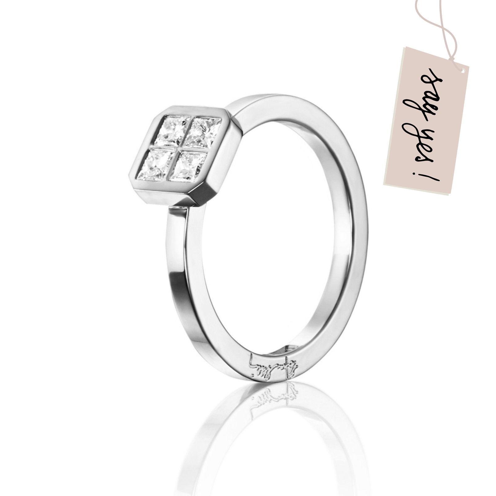 Efva Attling 4 Love Ring 0.40 ct 17.50 – HYRA RING: SILVER