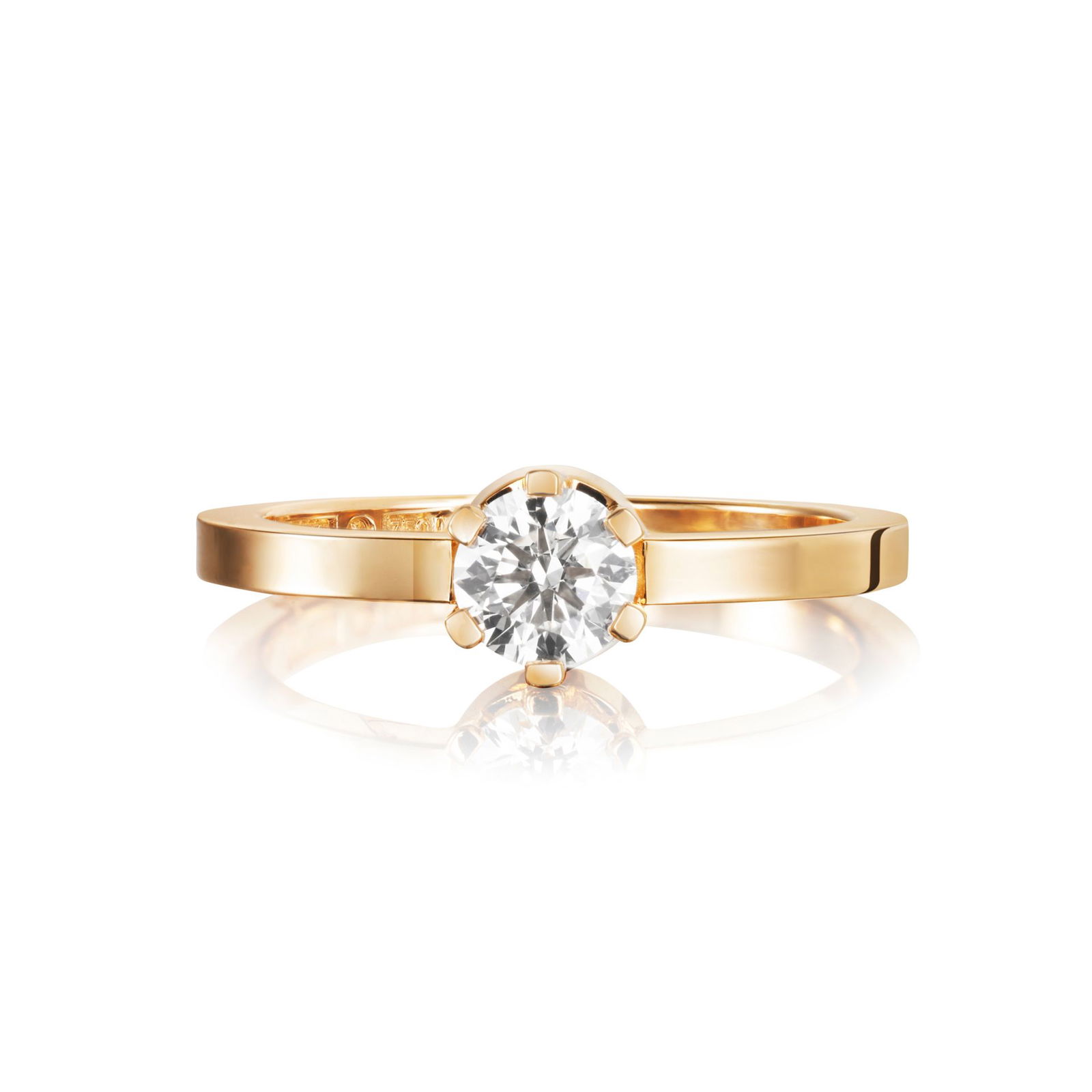 Efva Attling Crown Wedding Ring 0.50 ct 18.50 – GULD
