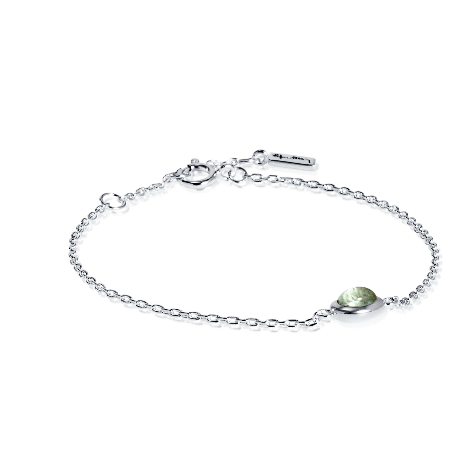 Love Bead Bracelet - Green Quartz 16/17.5/19 bild 3