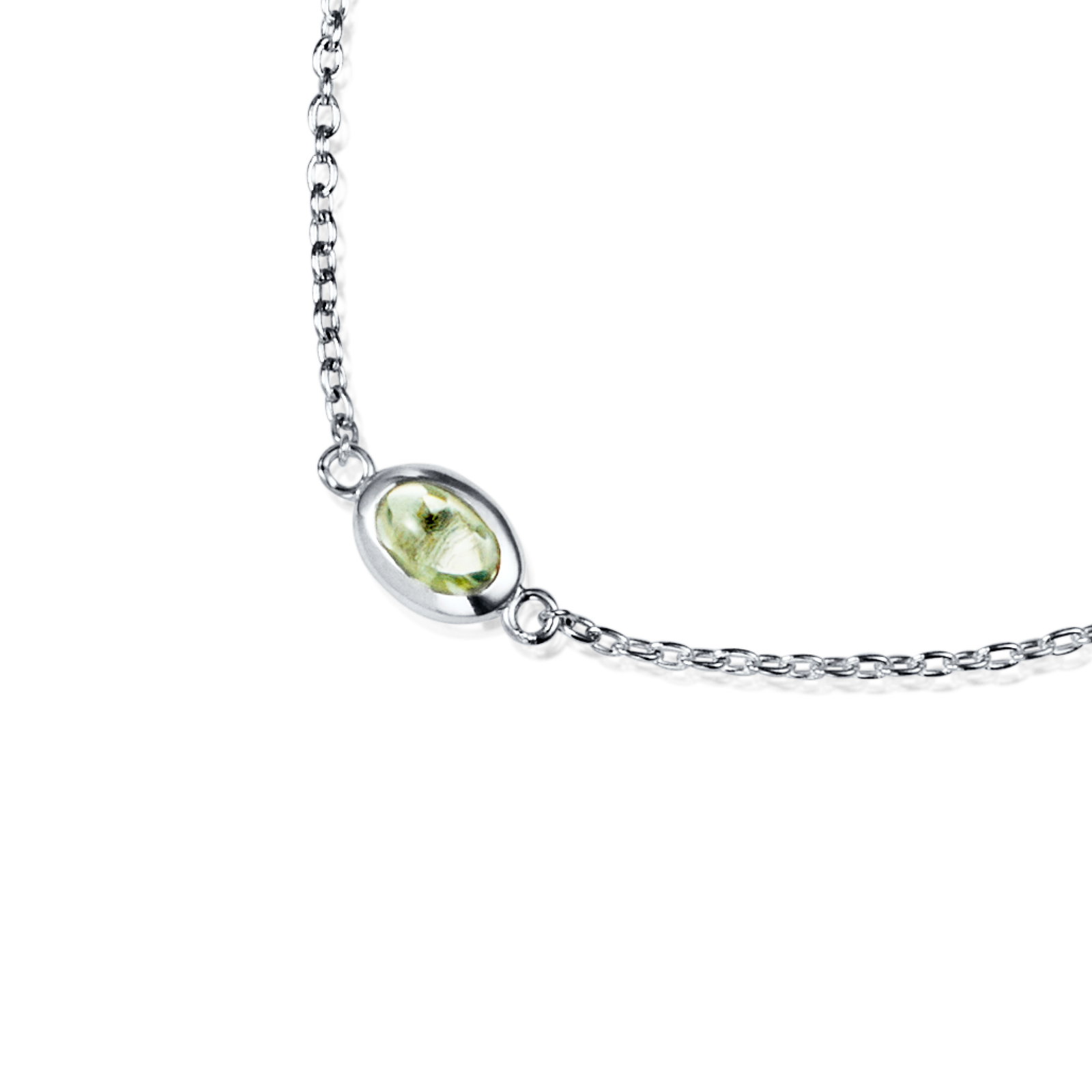 Love Bead Bracelet - Green Quartz 16/17.5/19 bild 4