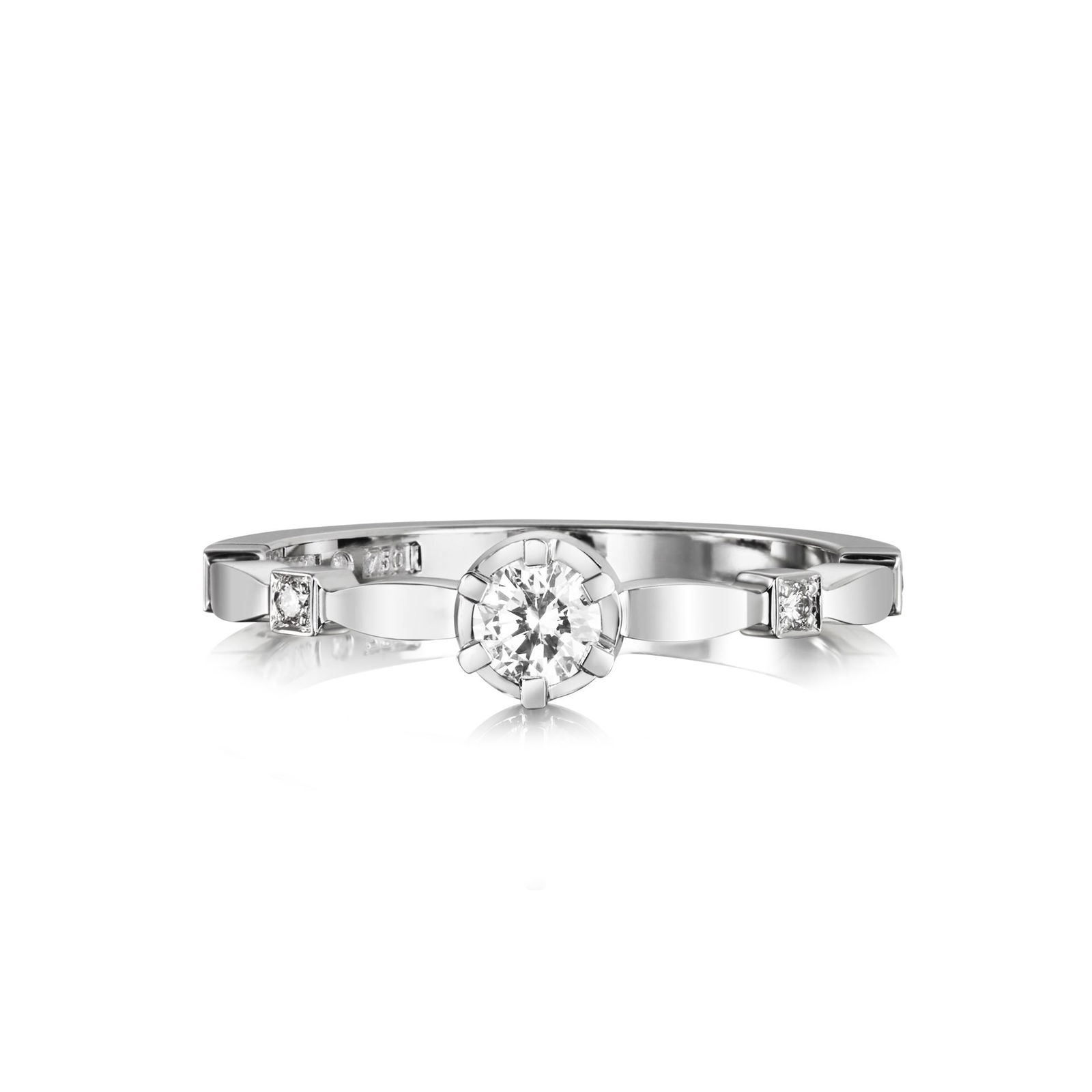 Efva Attling Forget Me Not Star Ring 0.19 ct 15.25 – VITGULD