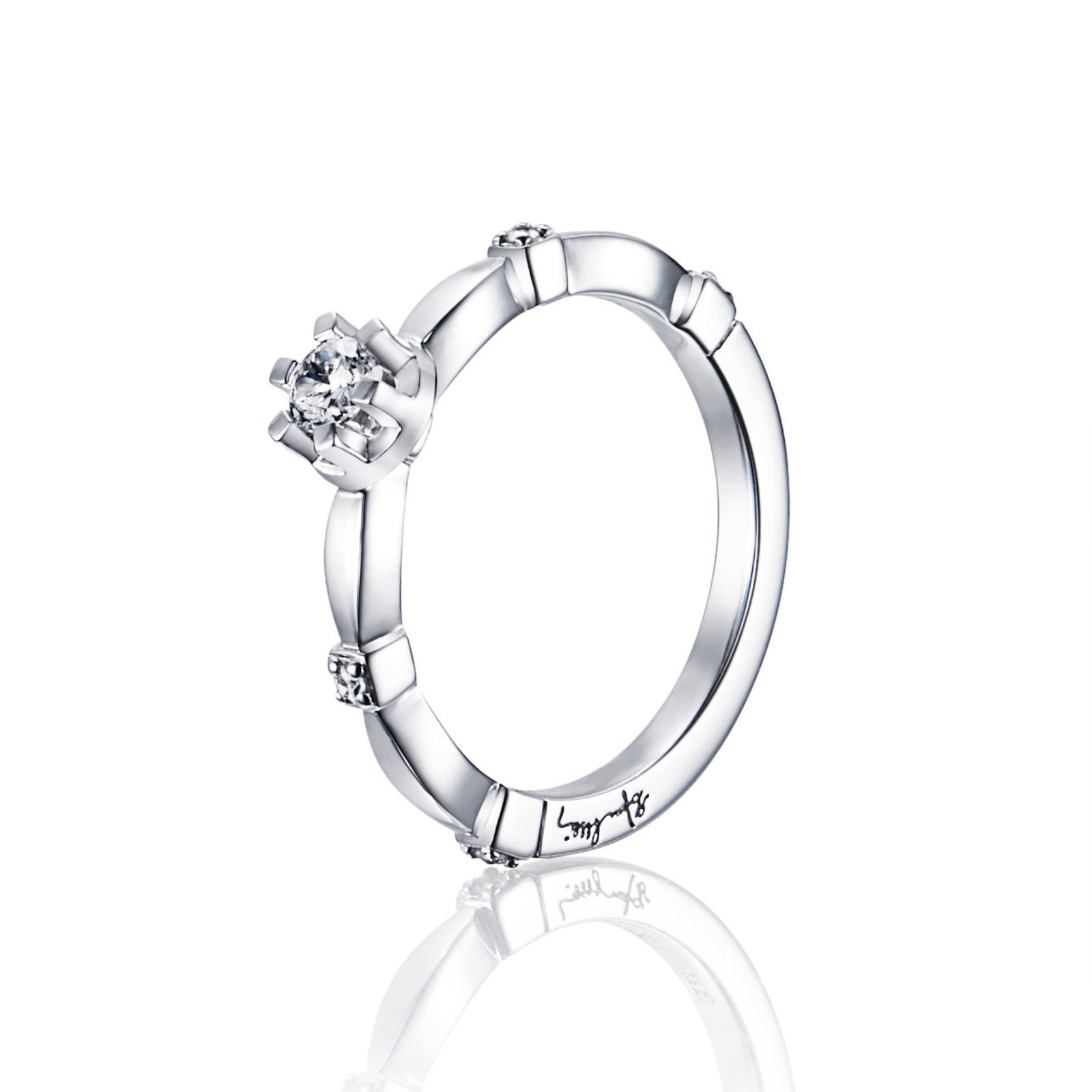Forget Me Not Star Ring 0.19 ct bild 3