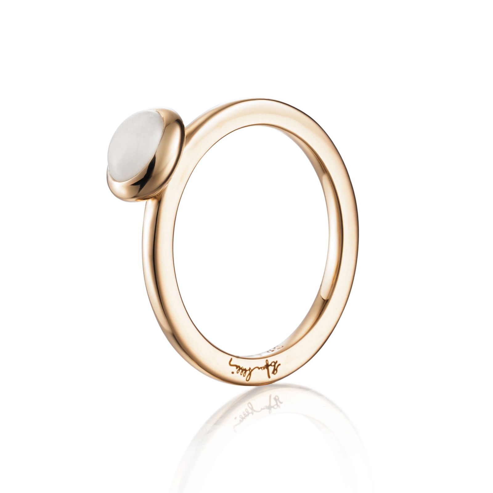 Alternativ bild 0 för Love Bead - Moonstone Ring Guld 15.00 mm