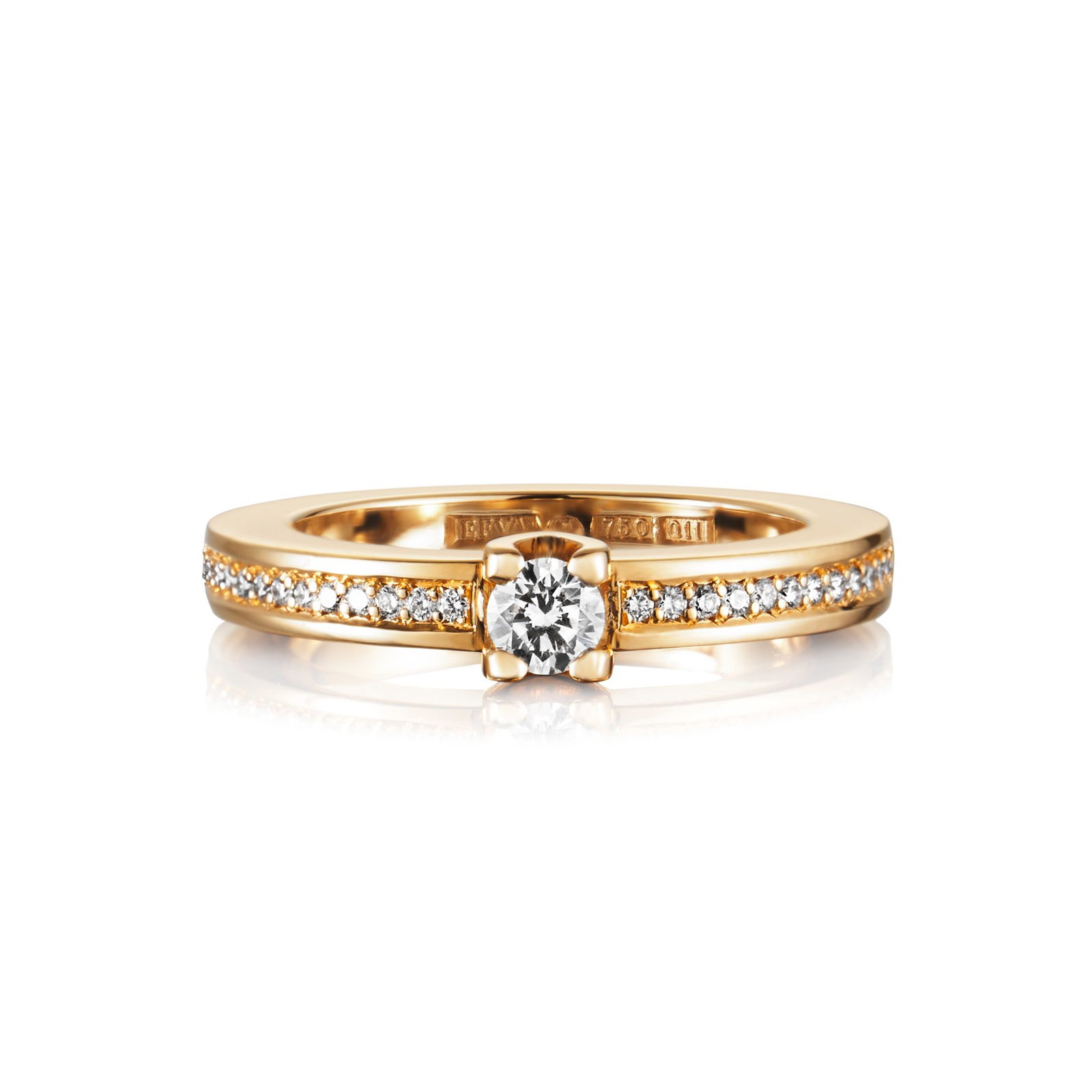 Efva Attling Heart To Heart Ring 0.19 ct. 19.75 - GULD