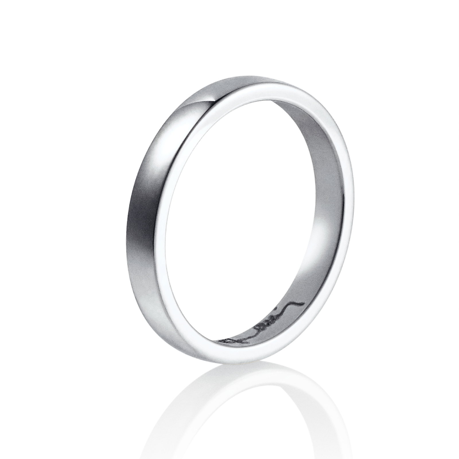 Efva Attling Half Round Thin Ring 20.75 - PLATINA