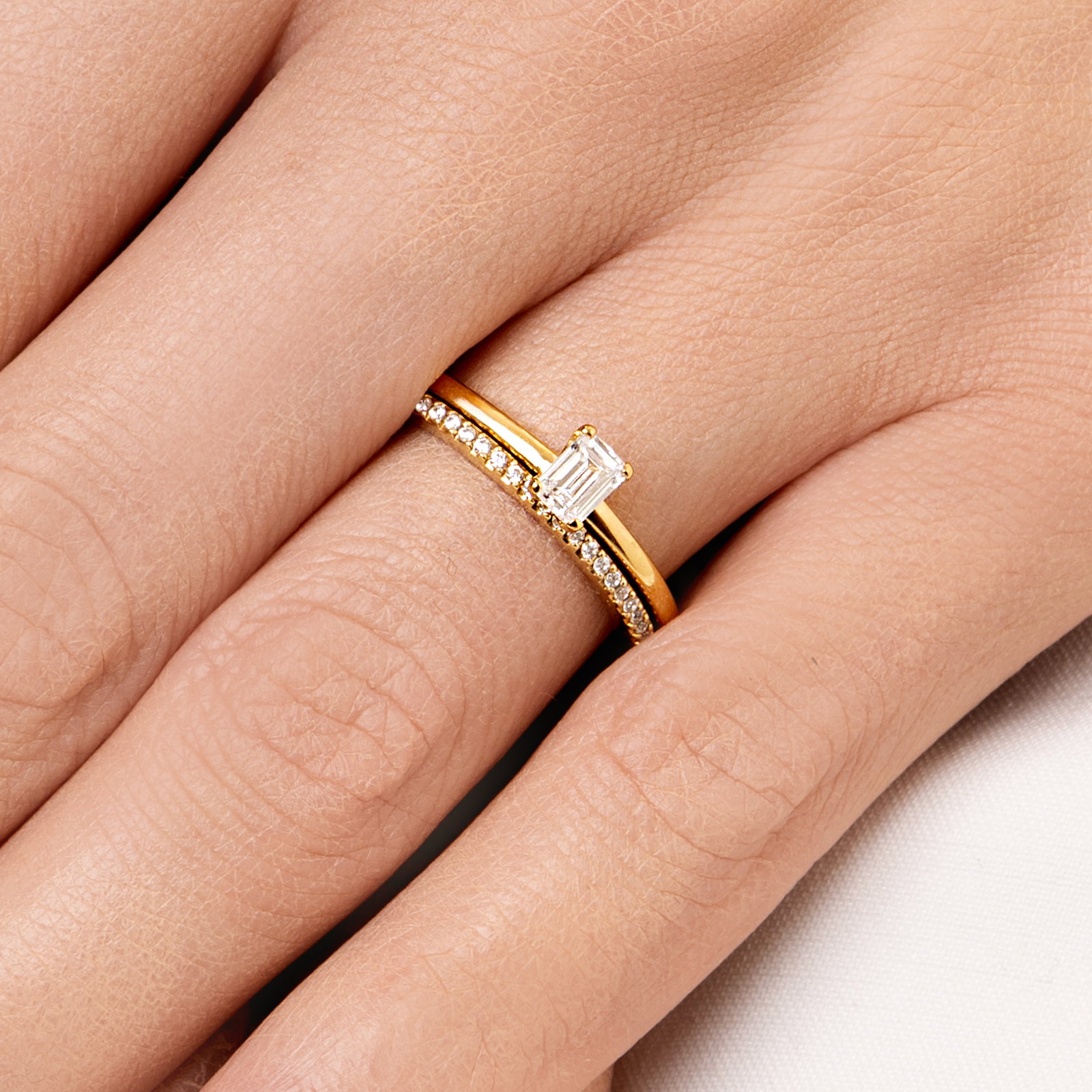 Emerald Star Ring 0.40 ct bild 2