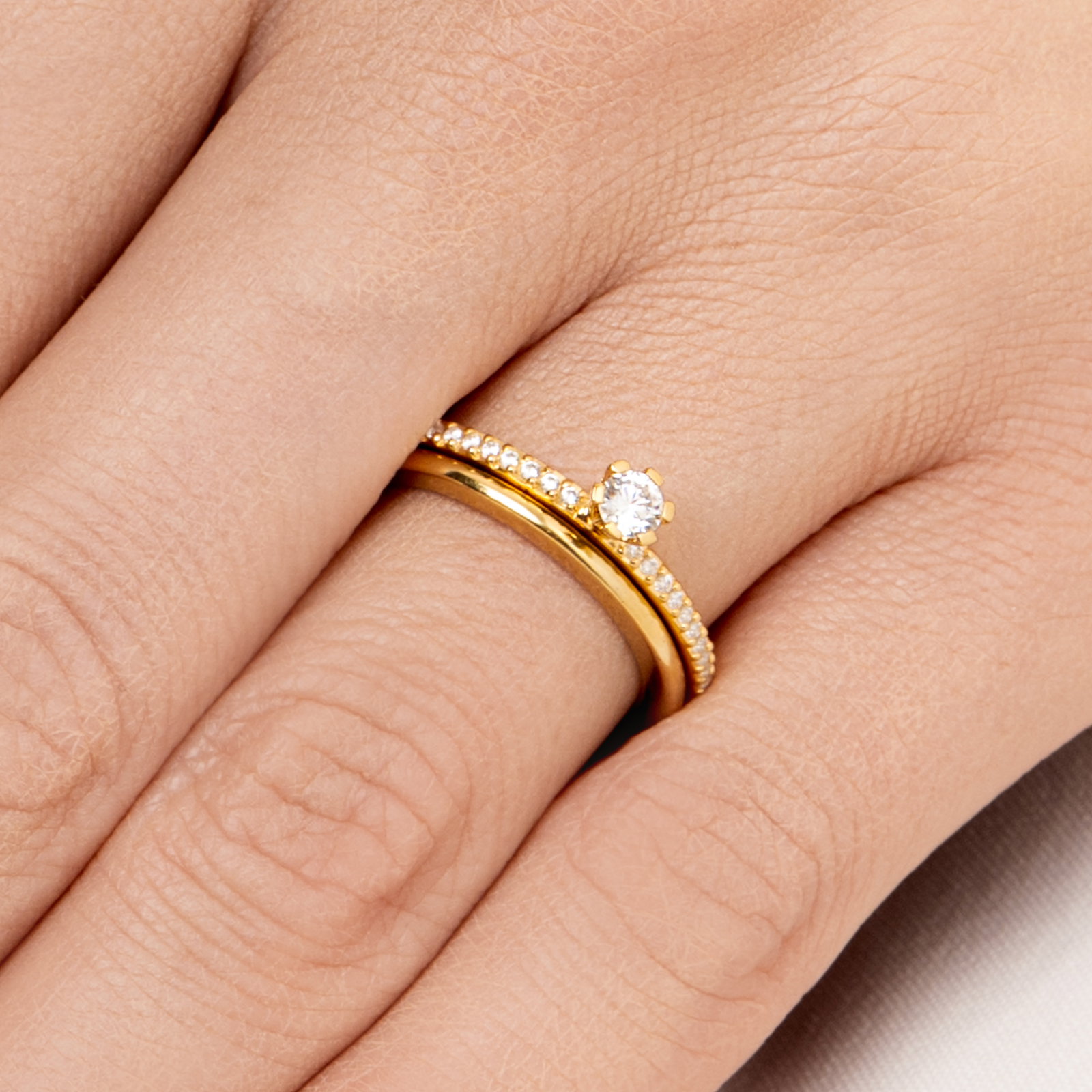 High On Love & Stars Ring 0.19 ct