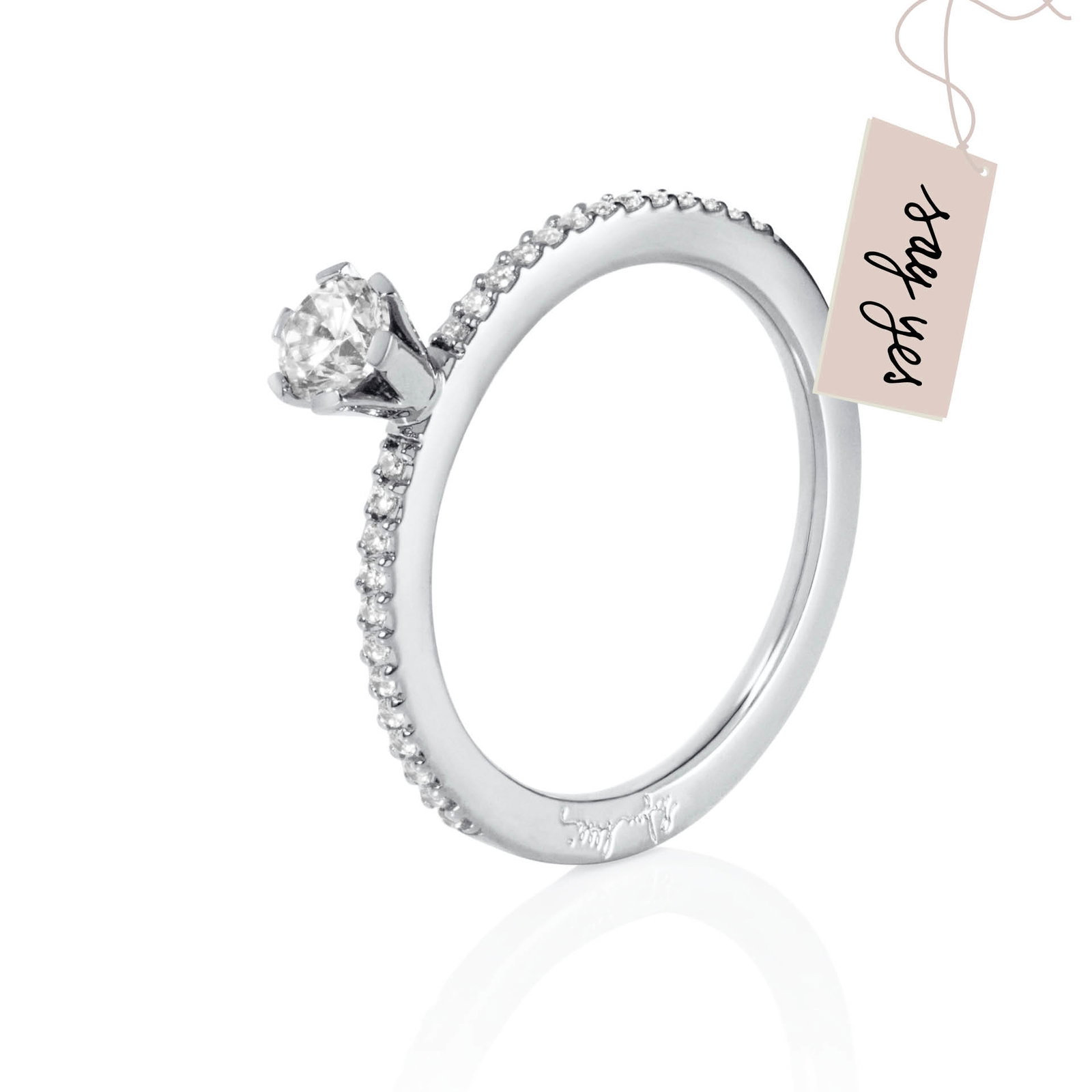 Efva Attling High On Love & Stars Ring 0.30 ct 17.50 - HYRA RING: SILVER