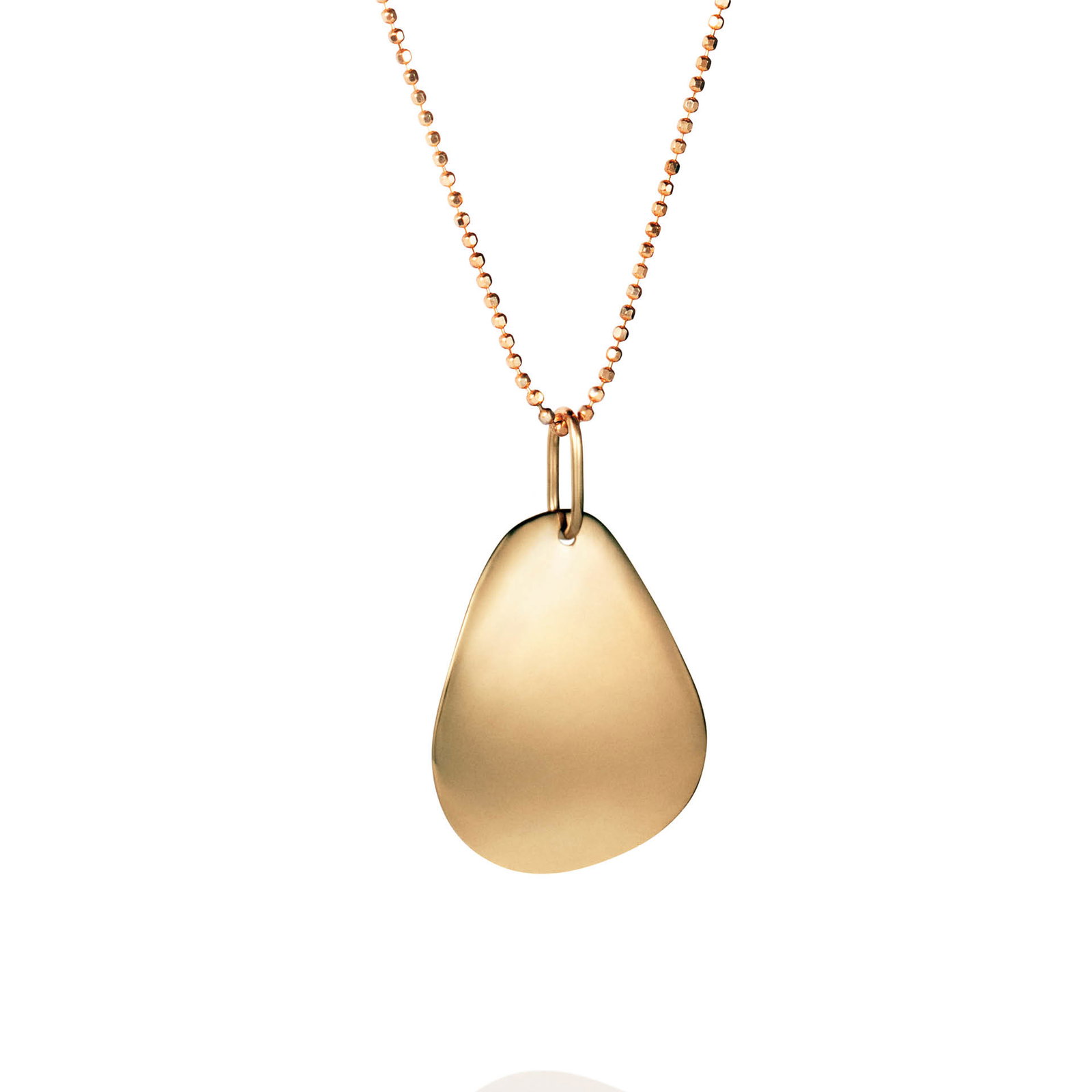Efva Attling Little Rose Petal Pendant 45 CM - GULD