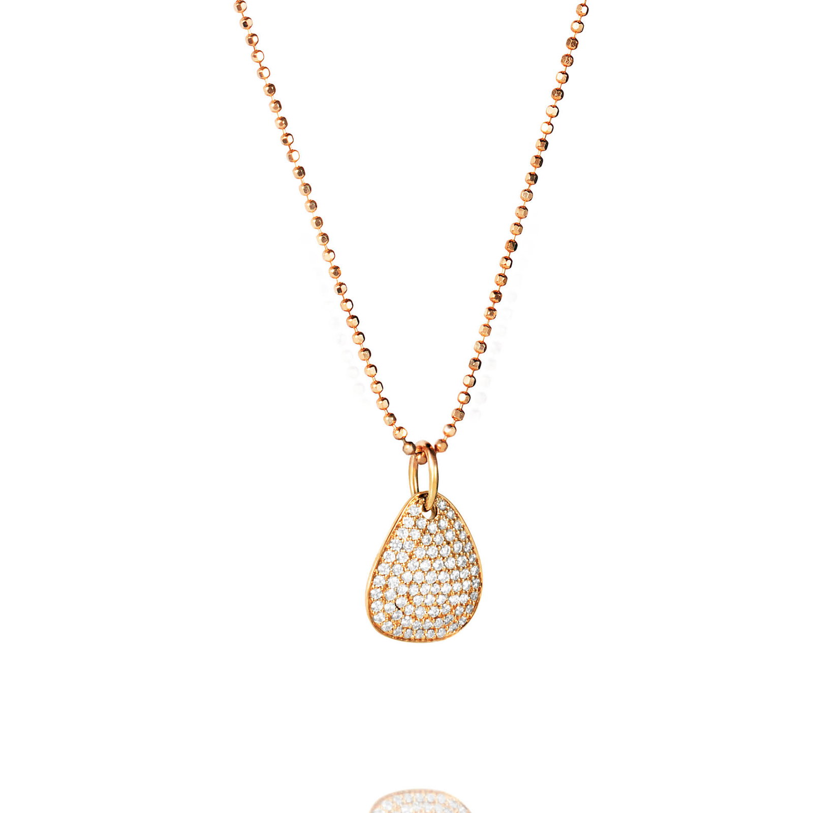 Efva Attling Mini Rose Petal & Stars Pendant 45 CM - GULD