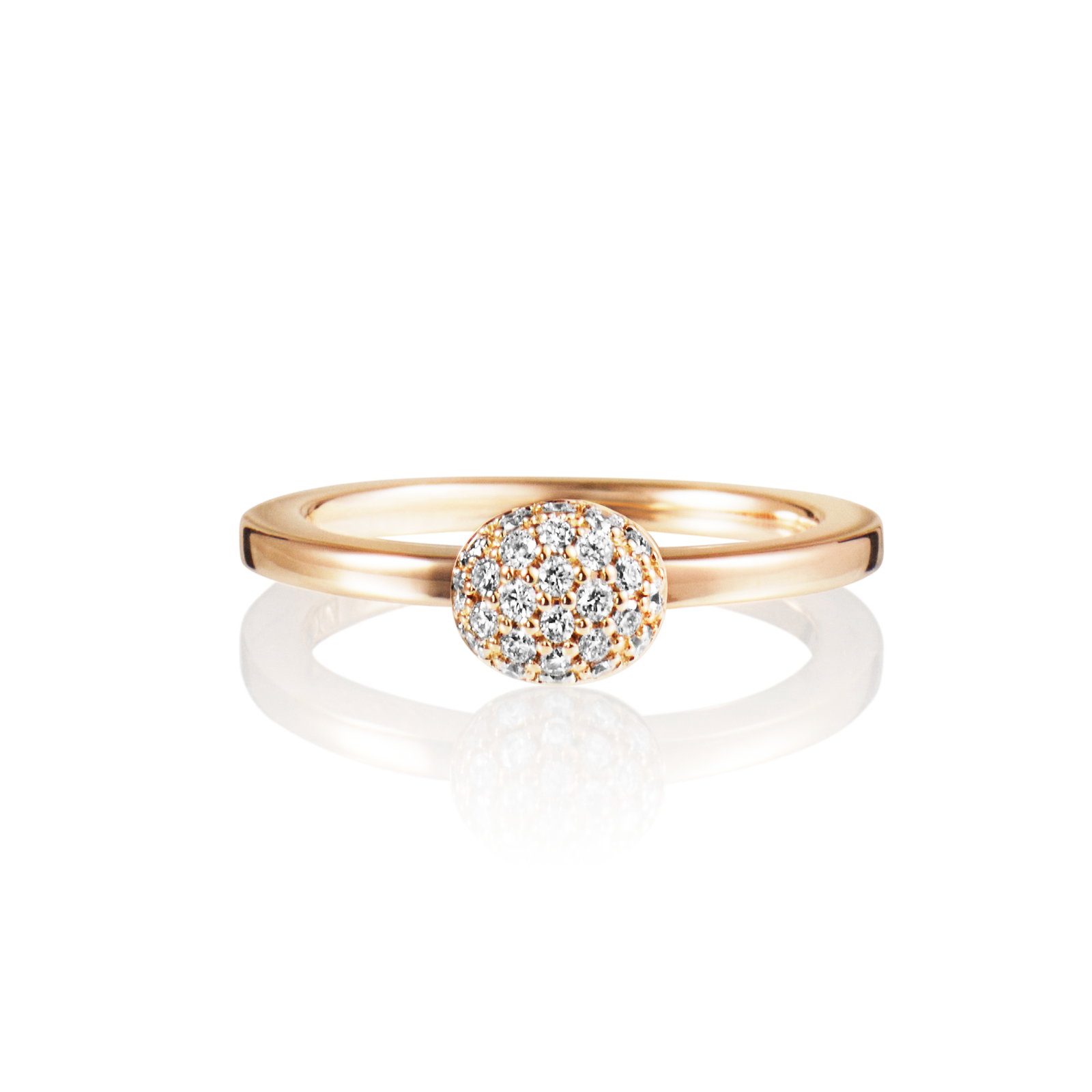 Efva Attling Love Bead Ring - Diamonds 21.75 - GULD