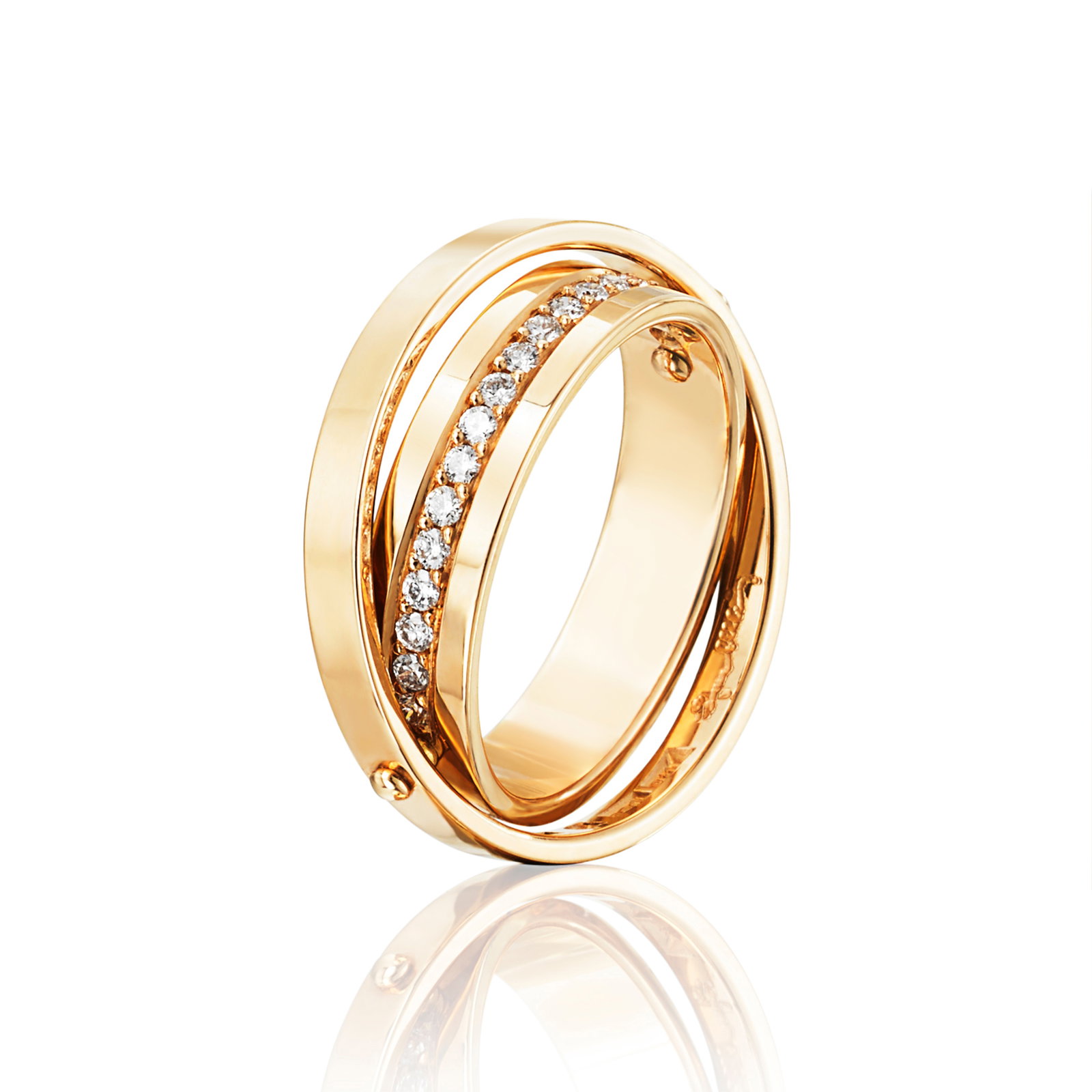 Efva Attling Two Of Us & Stars Ring 16.25 - GULD