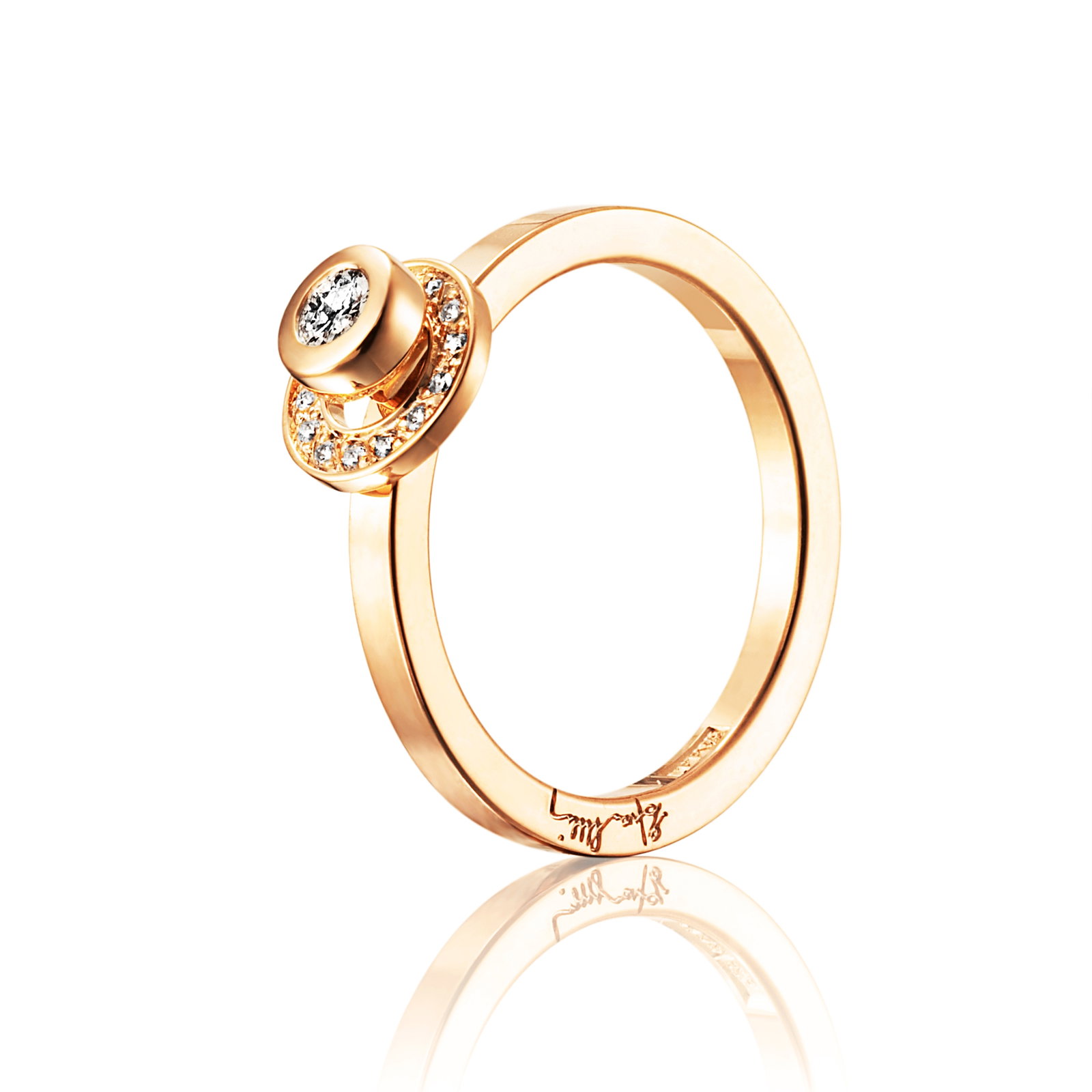 Efva Attling AVO Wedding Ring 0.12 ct 15.75 - GULD
