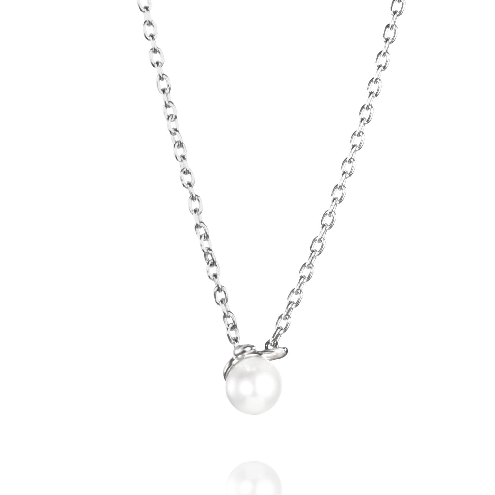 Alternativ bild 0 för Little Devil Halsband Silver 42-45 cm