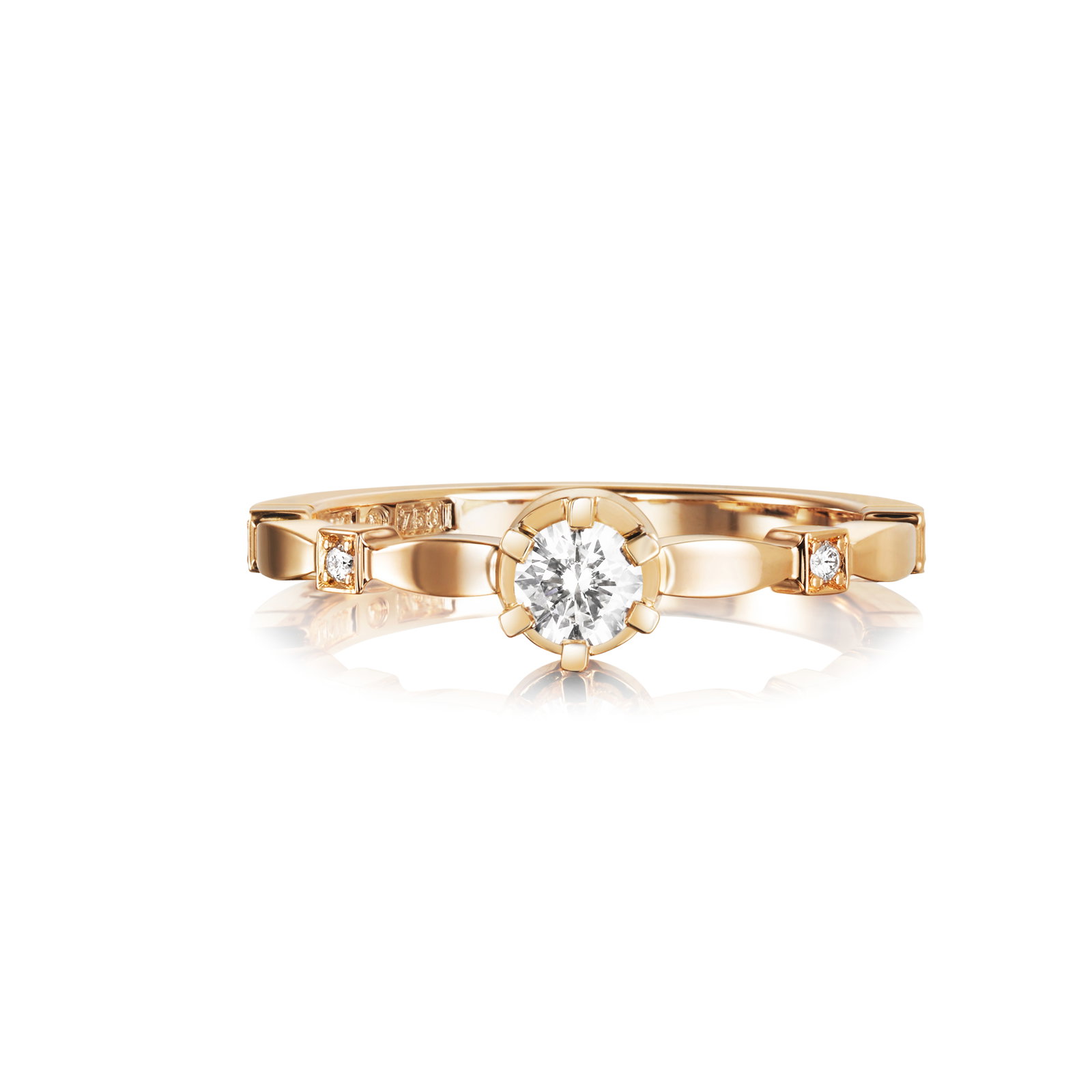 Efva Attling Forget Me Not Star Ring 0.19 ct 21.50 - GULD