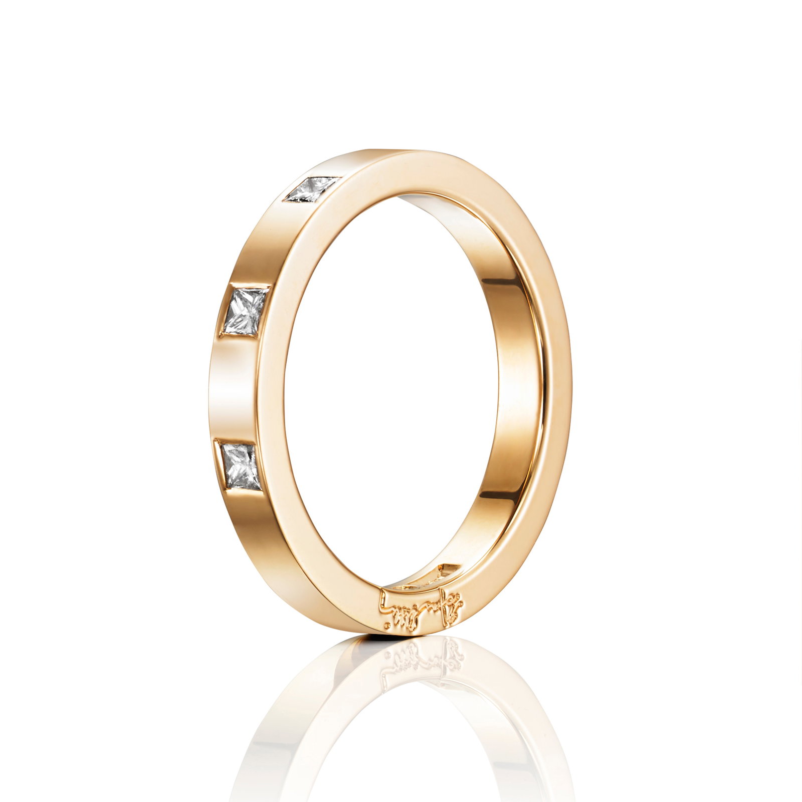 Efva Attling High & I Love You On Top Thin Ring 19.25 - GULD