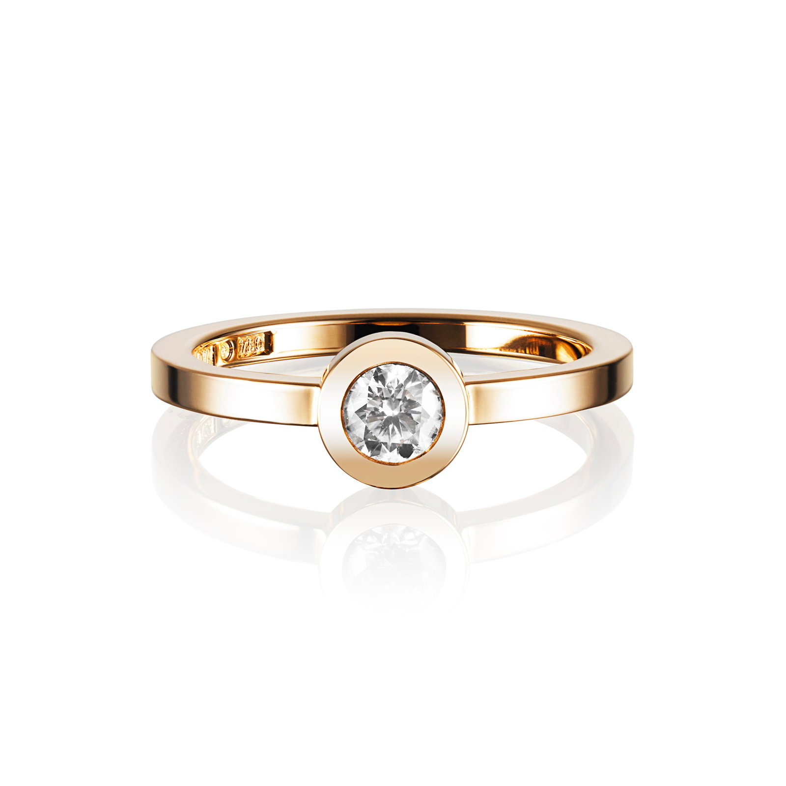 Efva Attling The Wedding Thin Ring 0.30 ct 21.00 - GULD
