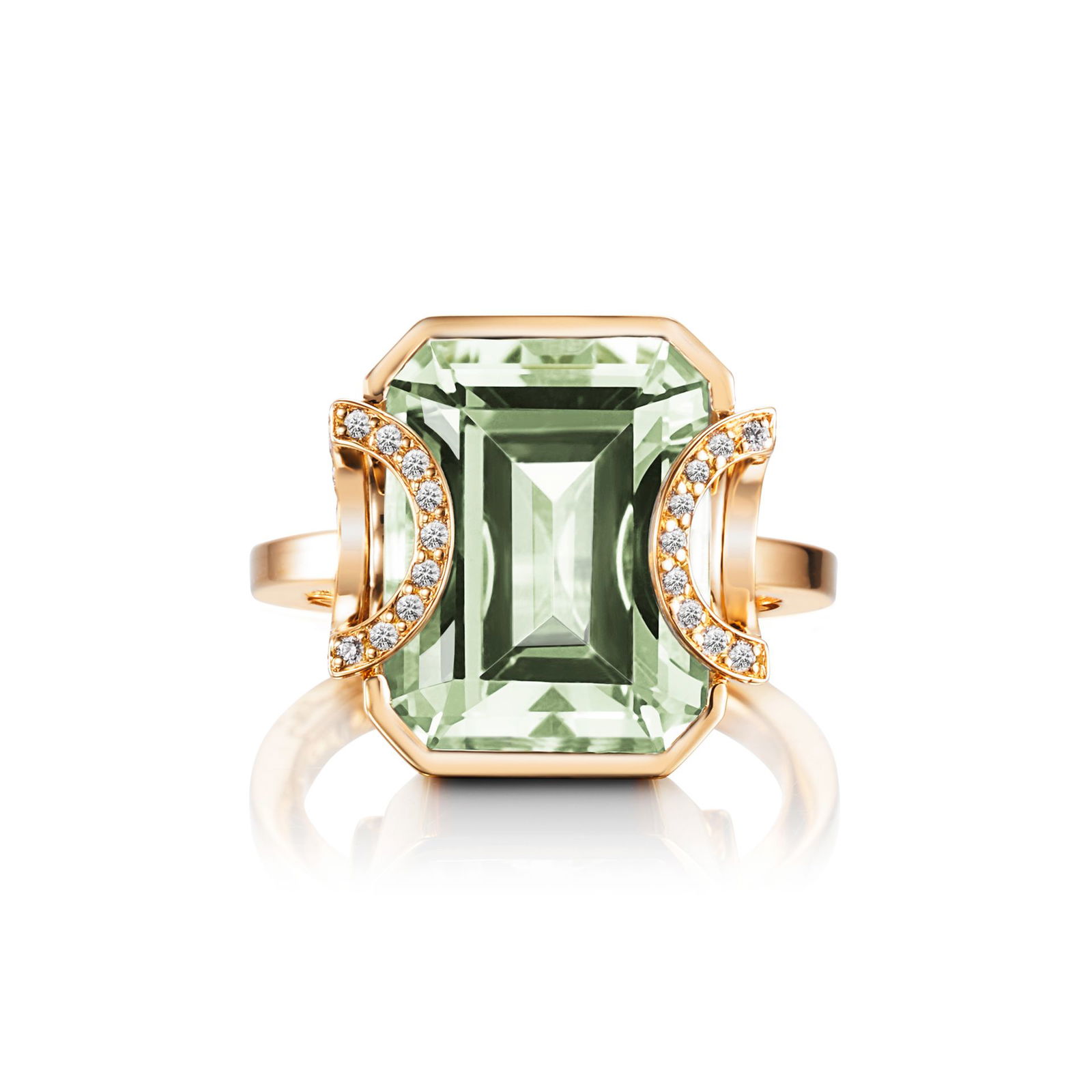 Alternativ bild 0 för Little Magic Star - Green Quartz Ring Guld 15.00 mm