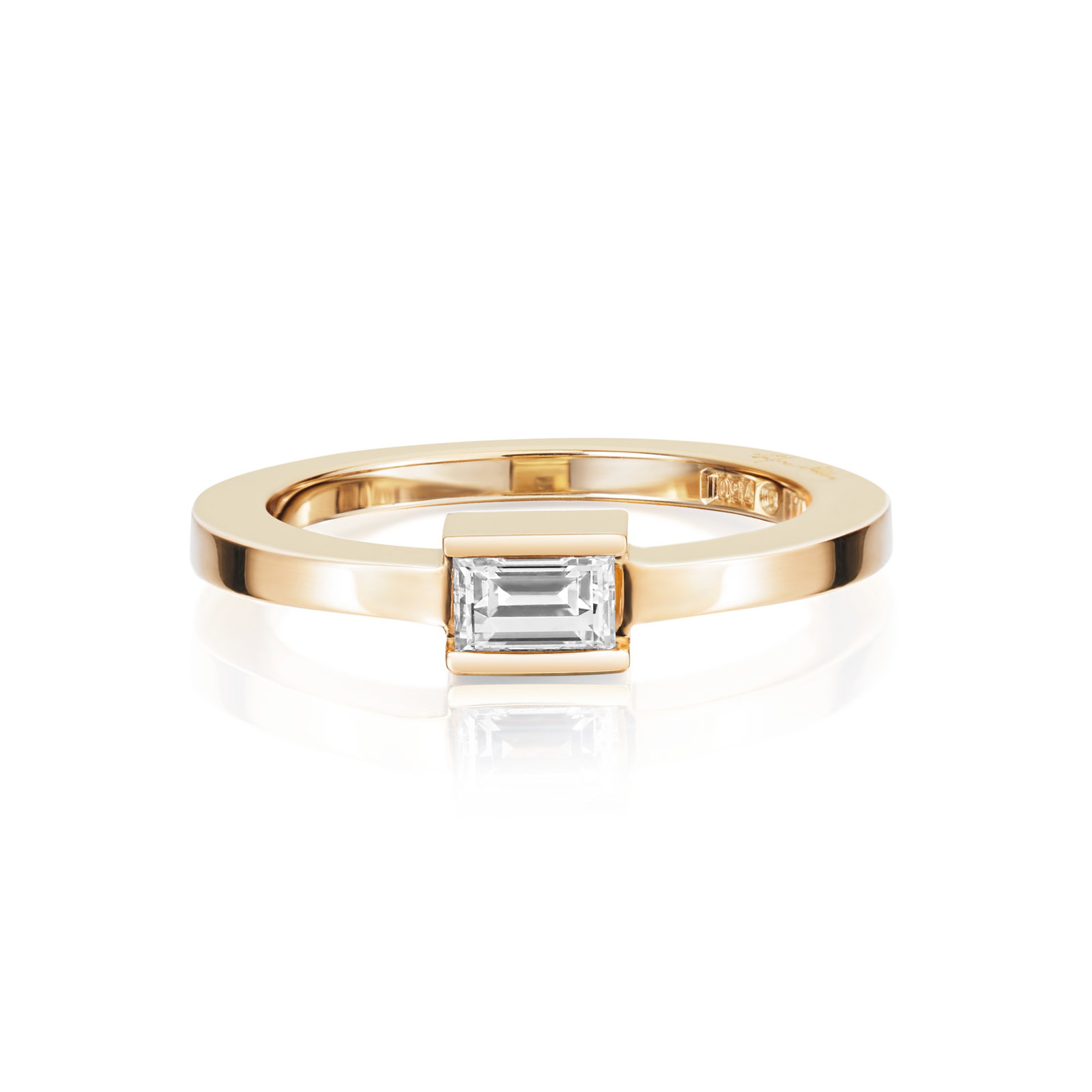 Efva Attling Deco Wedding Ring 0.36 ct 19.50 - GULD