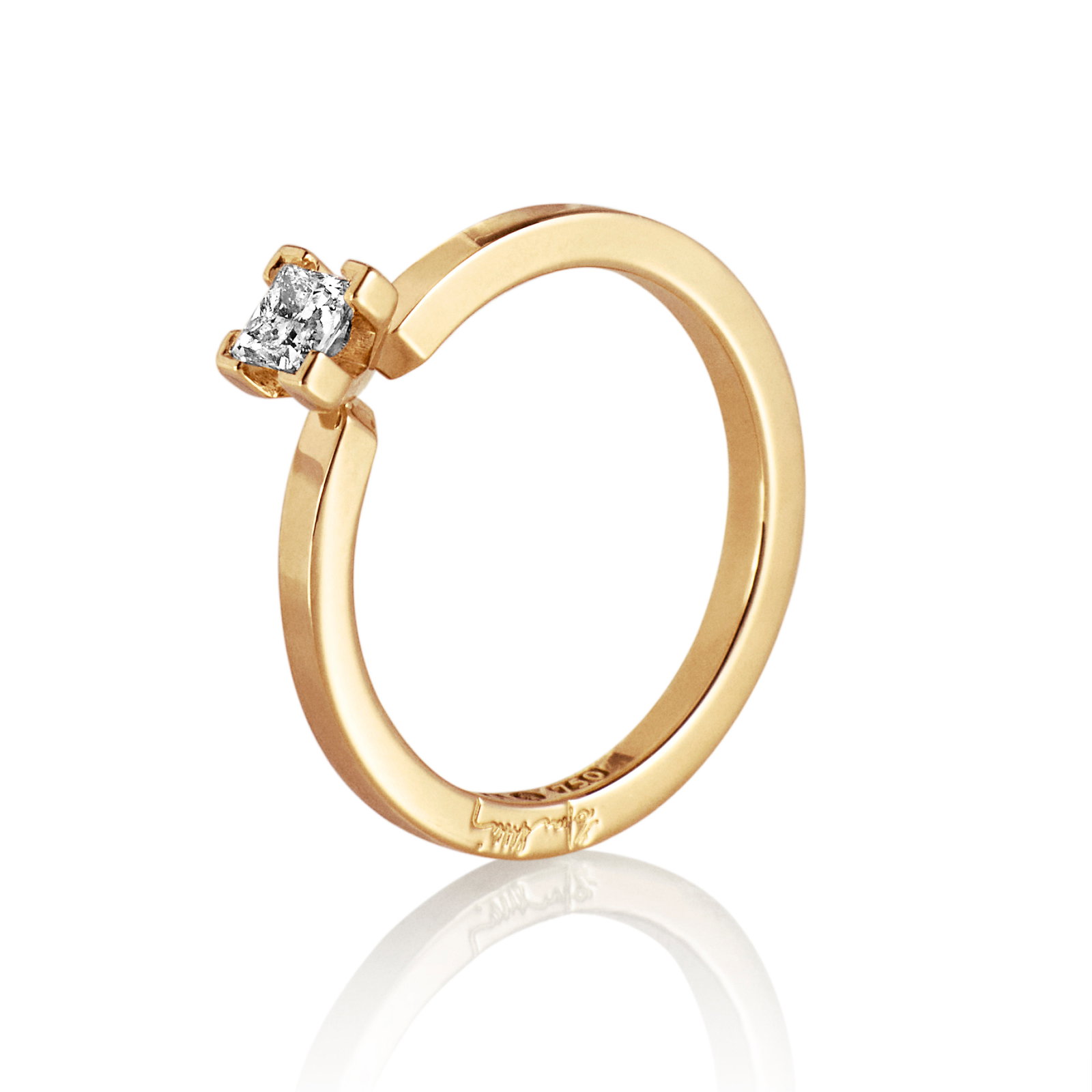 Efva Attling Solo Star Ring 0.30 ct 17.25 - GULD