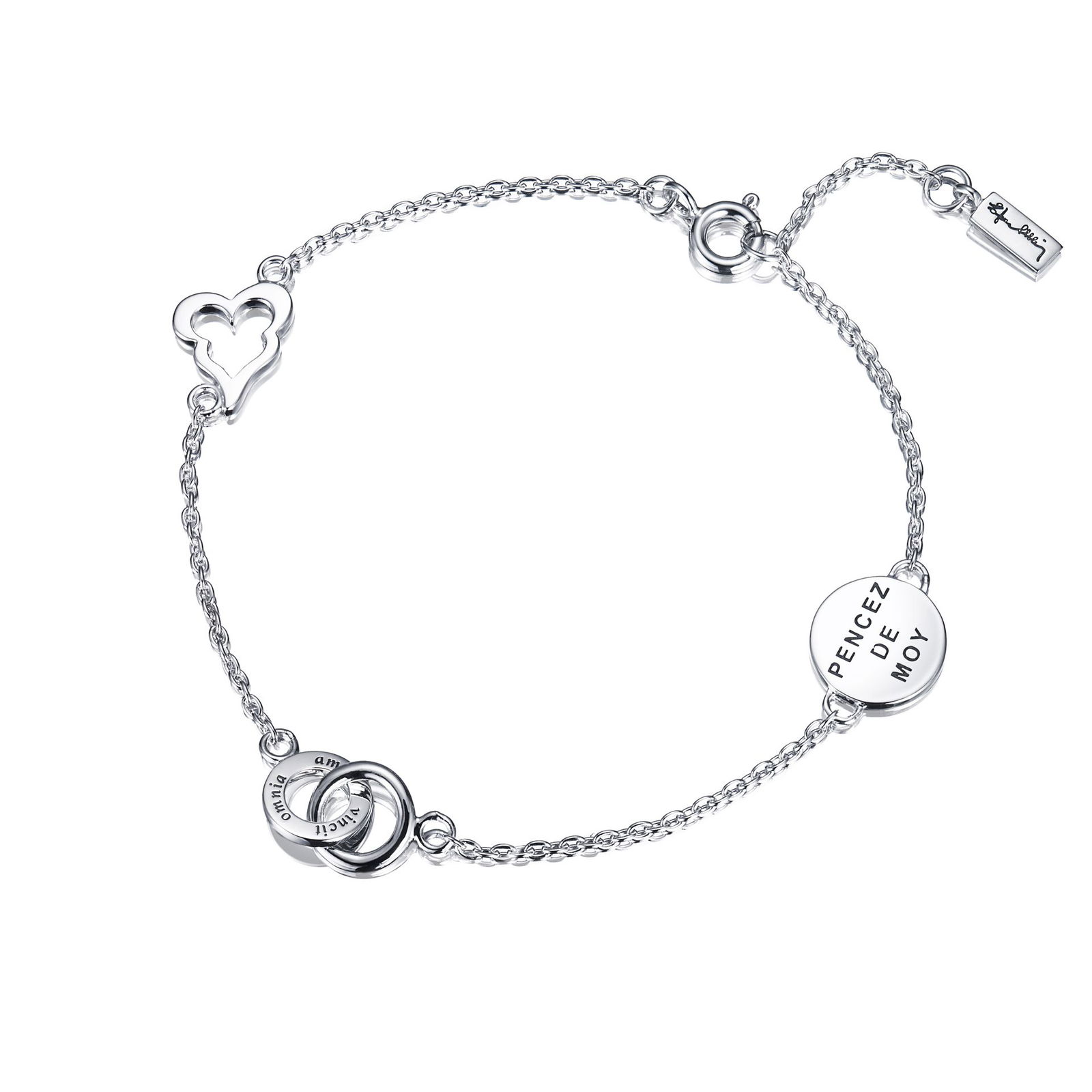 Alternativ bild 0 för Mini Love Armband Silver 17-19 cm