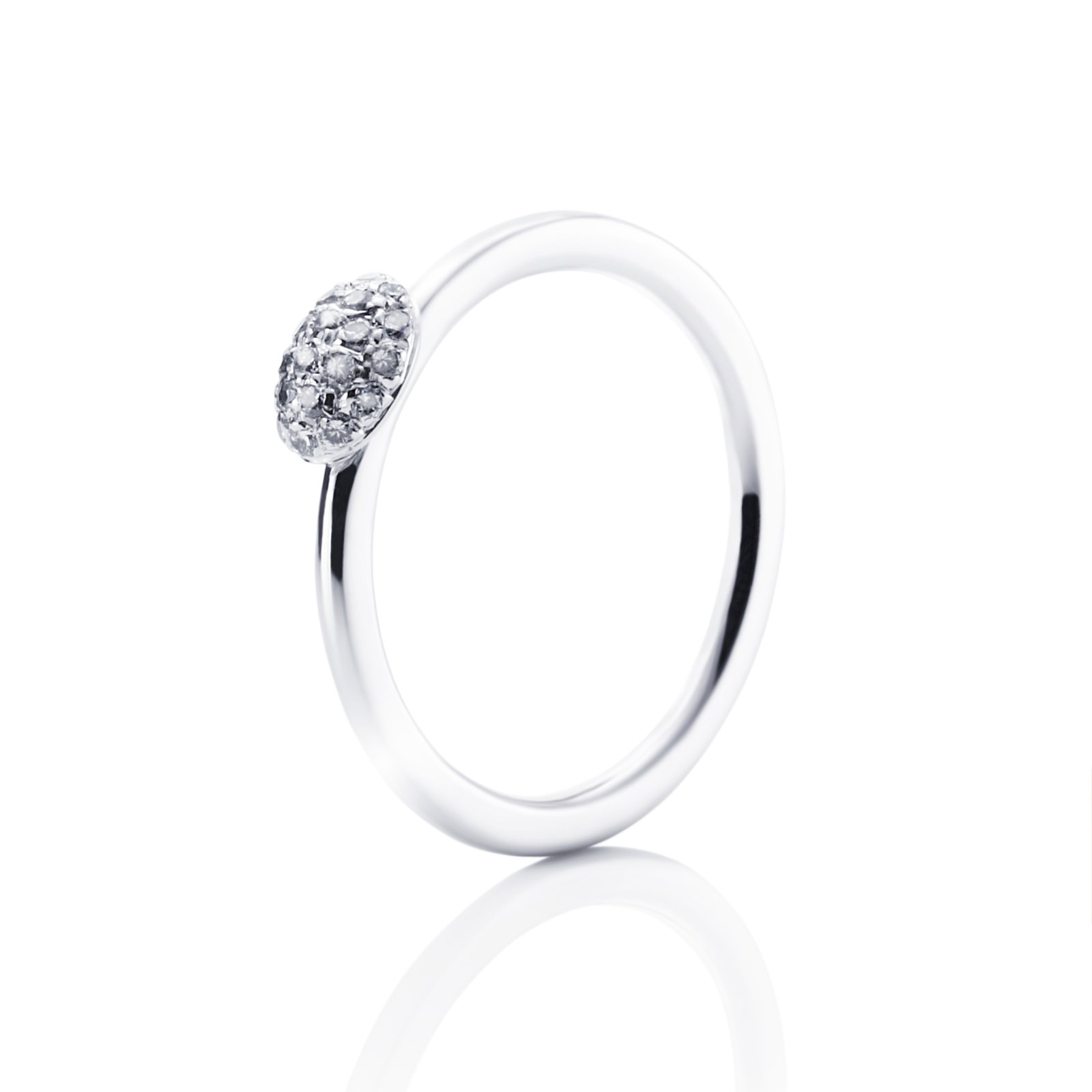 Efva Attling Love Bead Ring - Diamonds 16.00 - VITGULD