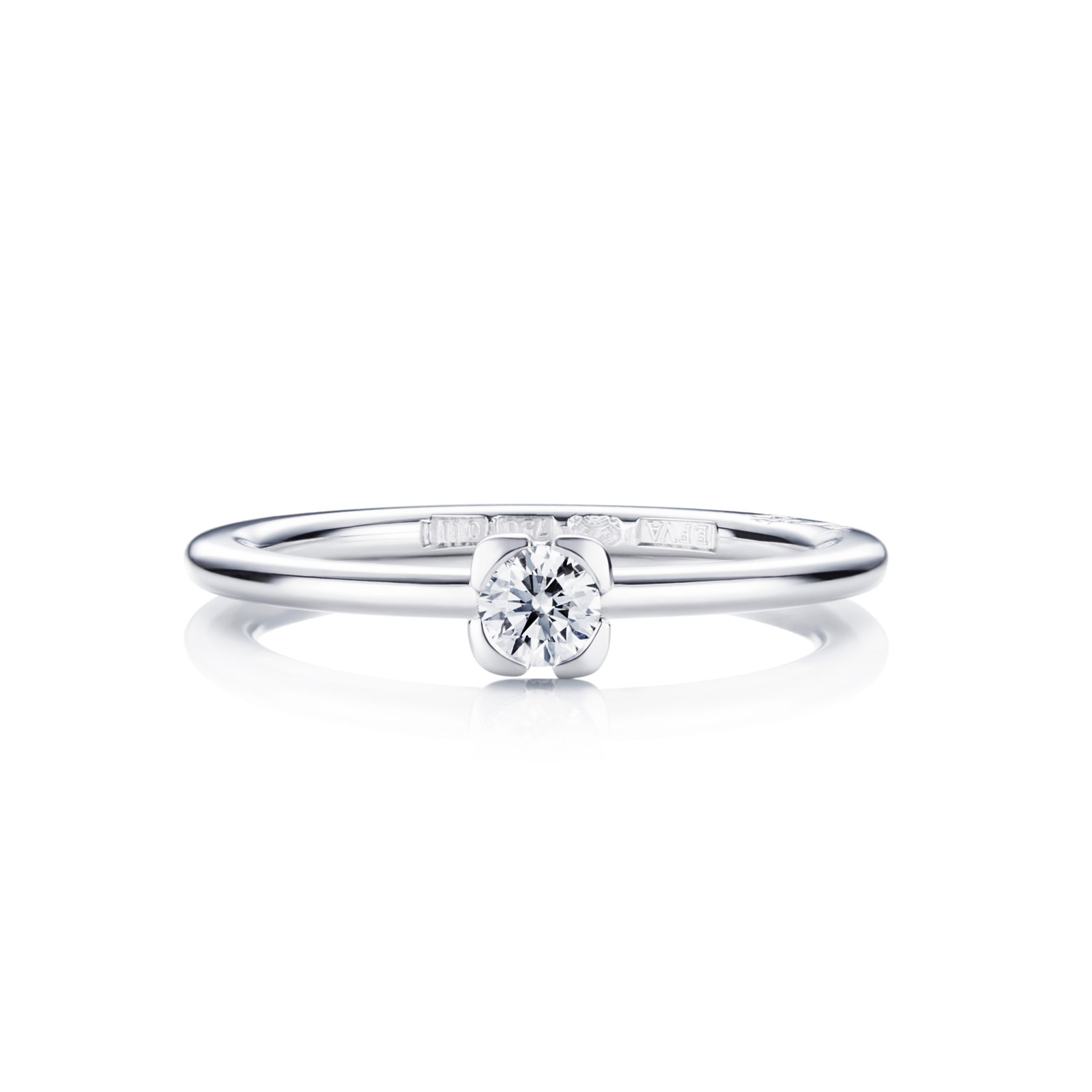 Efva Attling Love Bead Wedding Ring 0.19 ct 17.50 - VITGULD
