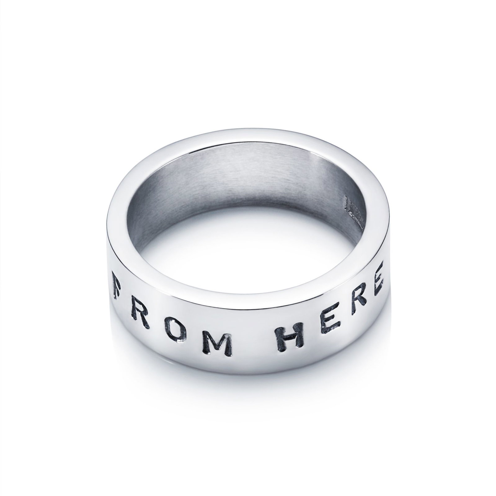 Efva Attling From Here To Eternity Stamped Ring 19.50 - SILVER