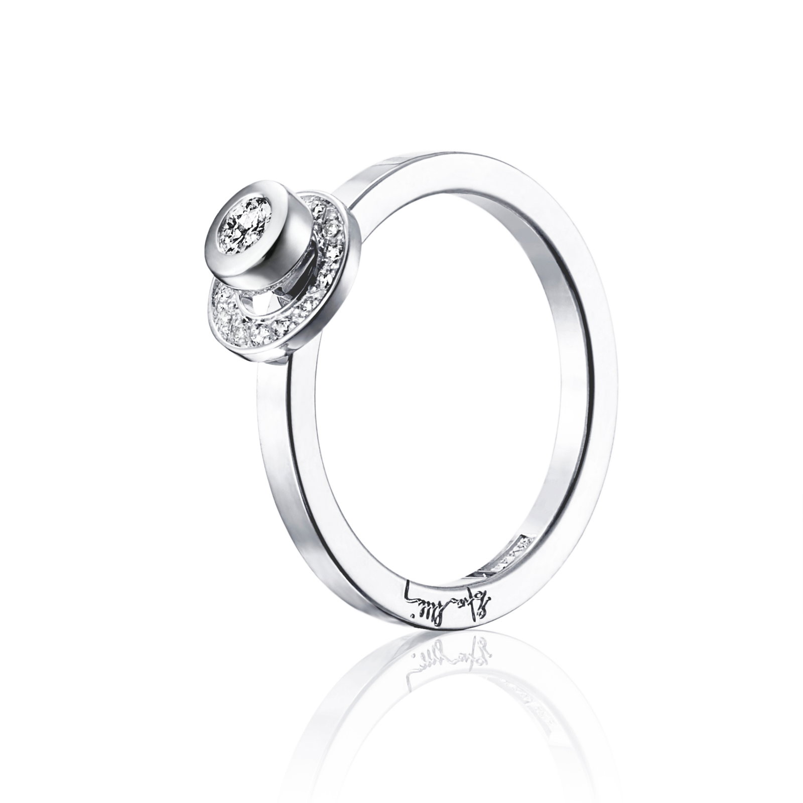 Efva Attling AVO Wedding Ring 0.12 ct 21.25 - VITGULD