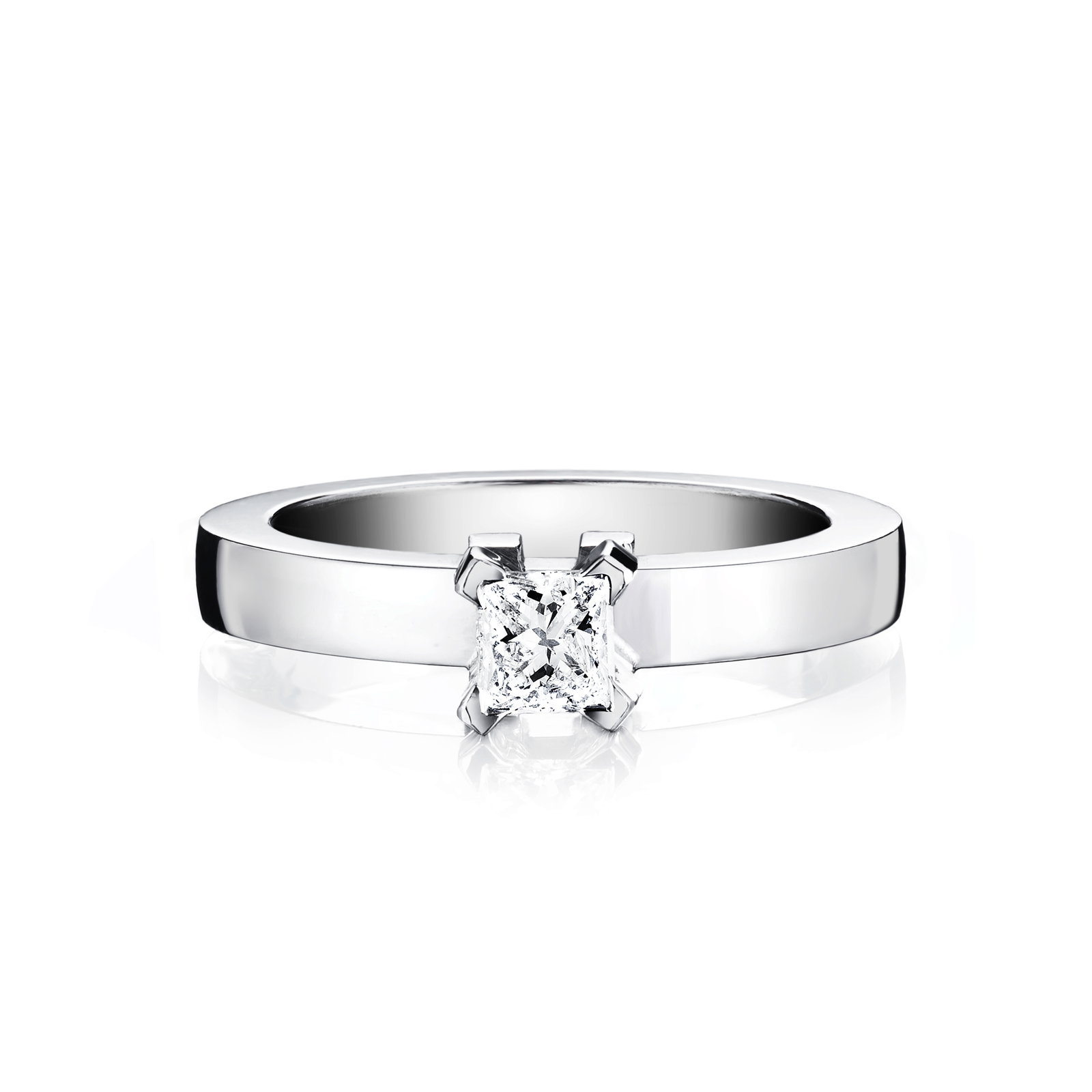 Efva Attling Dolce Vita Princess Ring 0.40 ct 17.50 - VITGULD