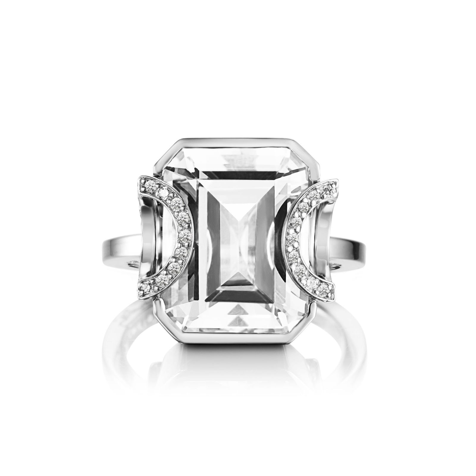 Alternativ bild 0 för Little Magic Star - Crystal Quartz Ring Vitguld 15.00 mm