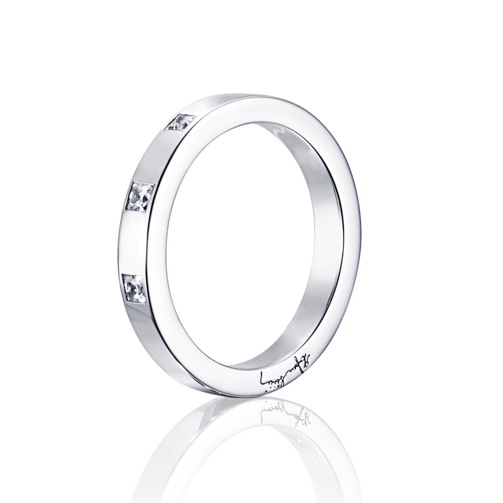 Efva Attling High & I Love You On Top Thin Ring 16.25 - VITGULD