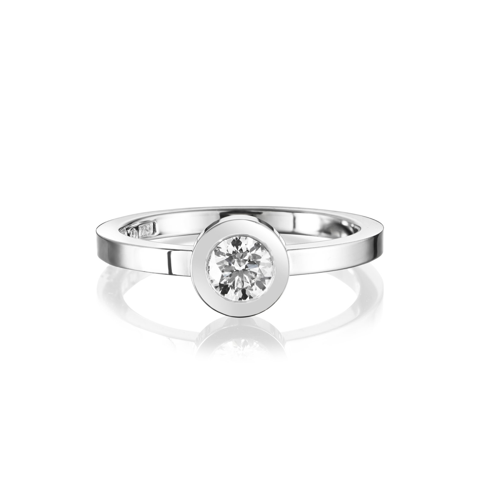 Efva Attling The Wedding Thin Ring 0.40 ct 20.75 - VITGULD