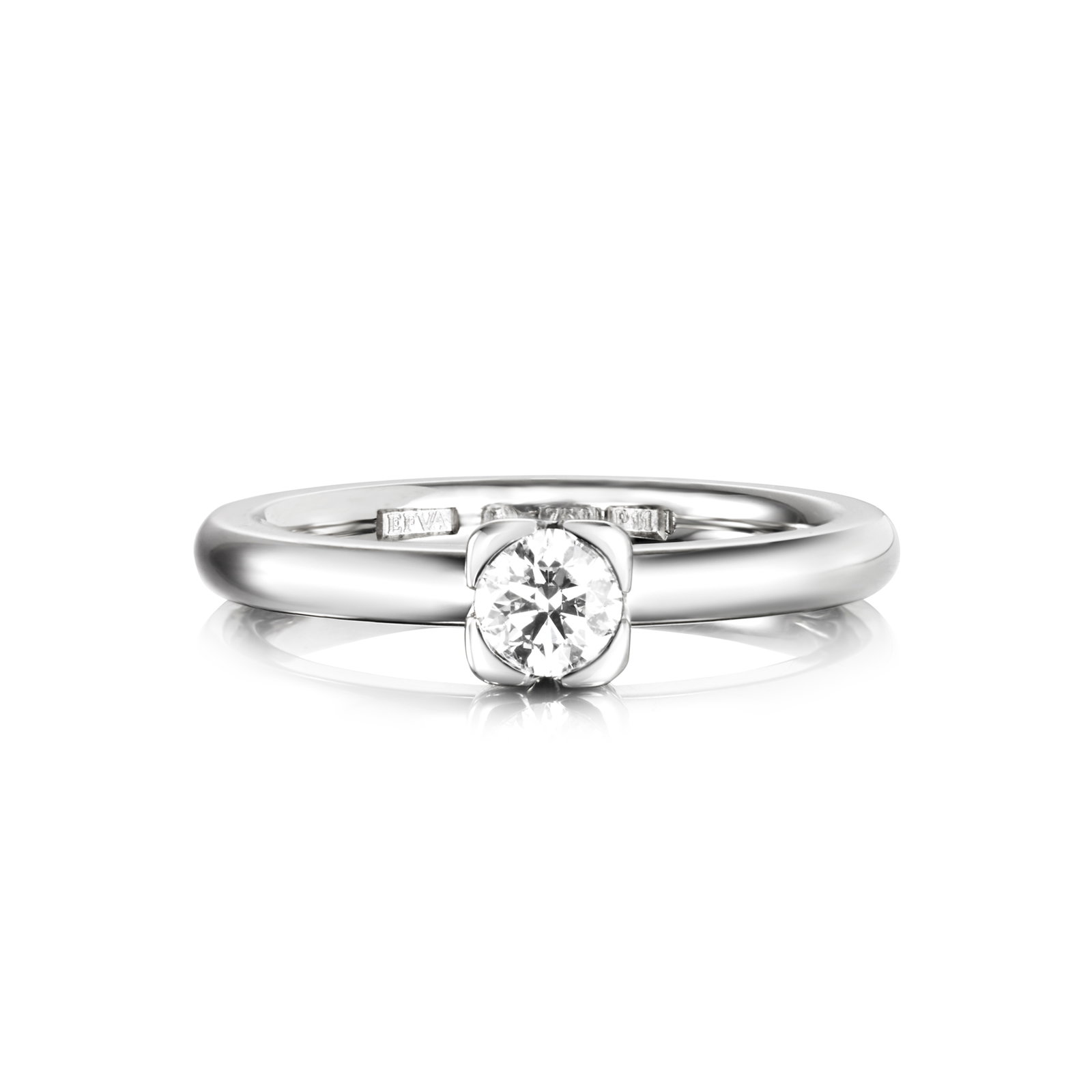 Efva Attling Love Bead Wedding Ring 0.30 ct 18.50 - VITGULD