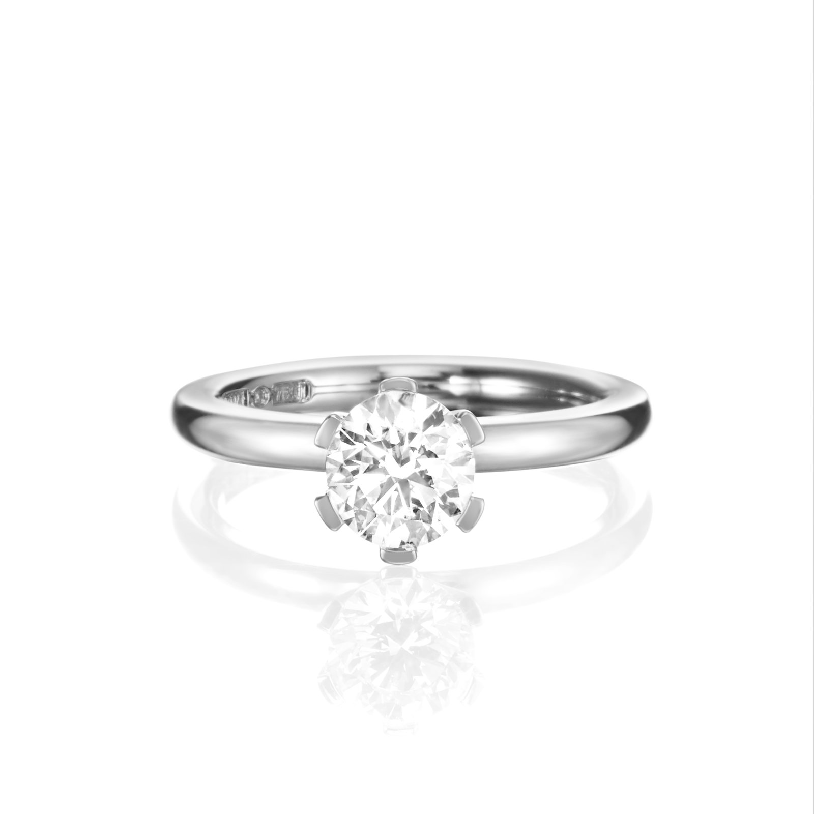 Efva Attling High On Love Ring 1.0 ct 17.25 - VITGULD