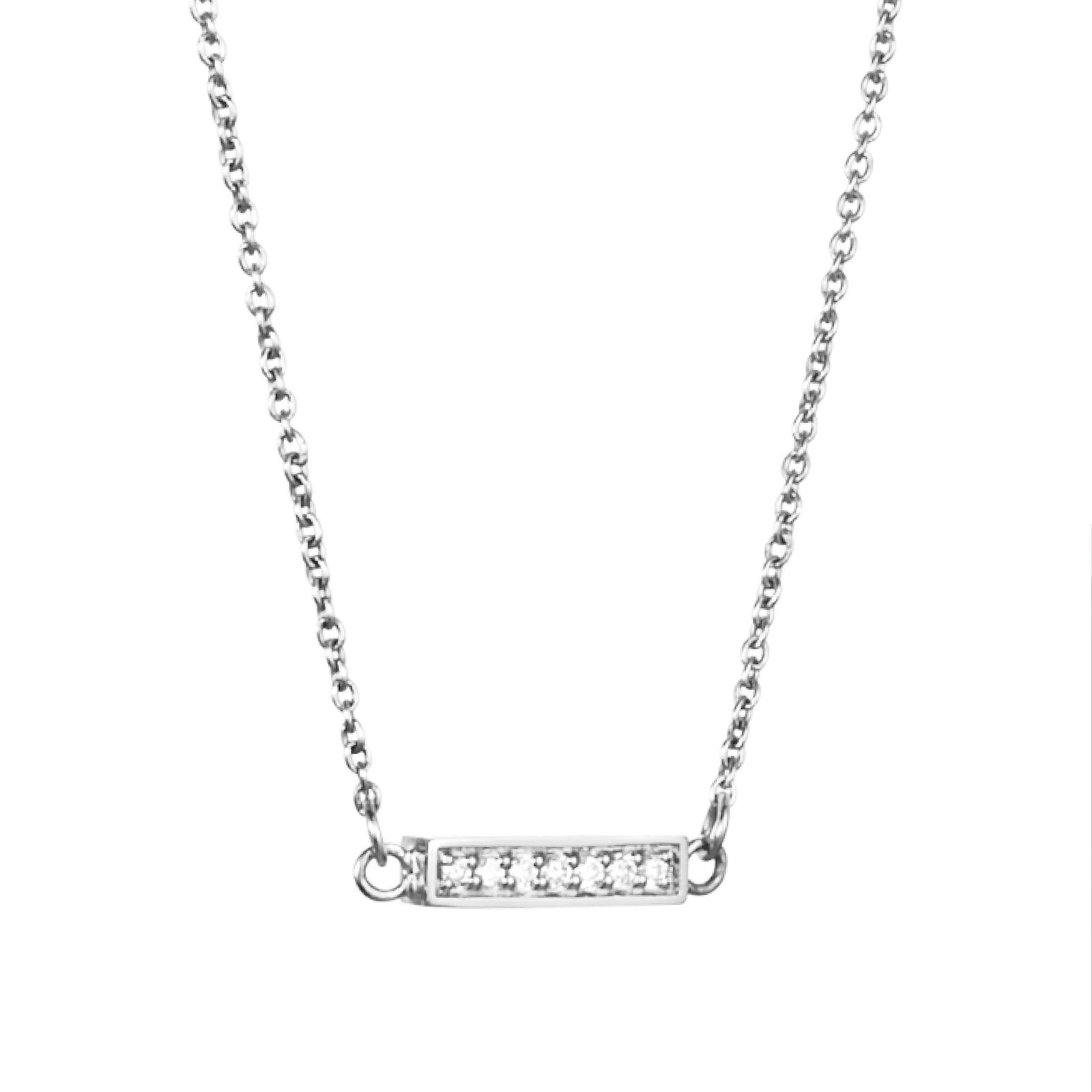 Alternativ bild 0 för Thin Stars Halsband Vitguld 42-45 cm