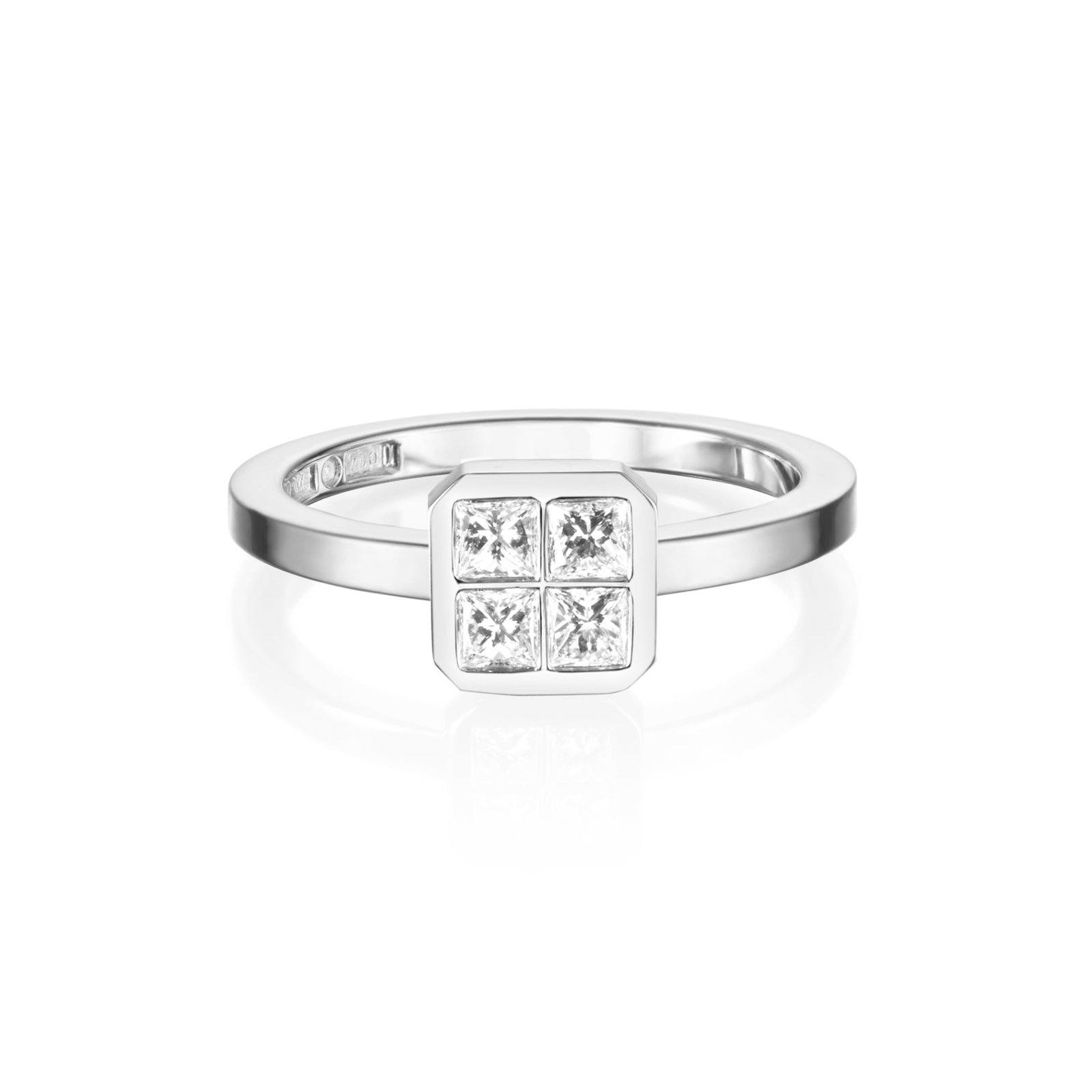 Efva Attling 4 Love Ring 0.40 ct 17.75 - VITGULD
