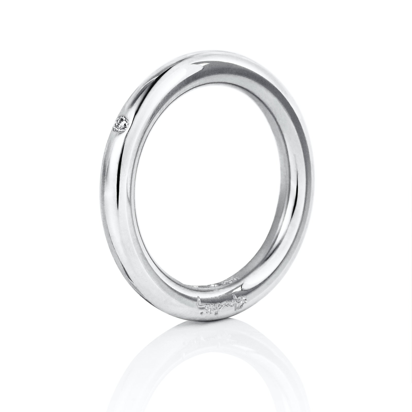 Efva Attling One Love & Stars Thin Ring 0.02 ct 18.75 - PLATINA