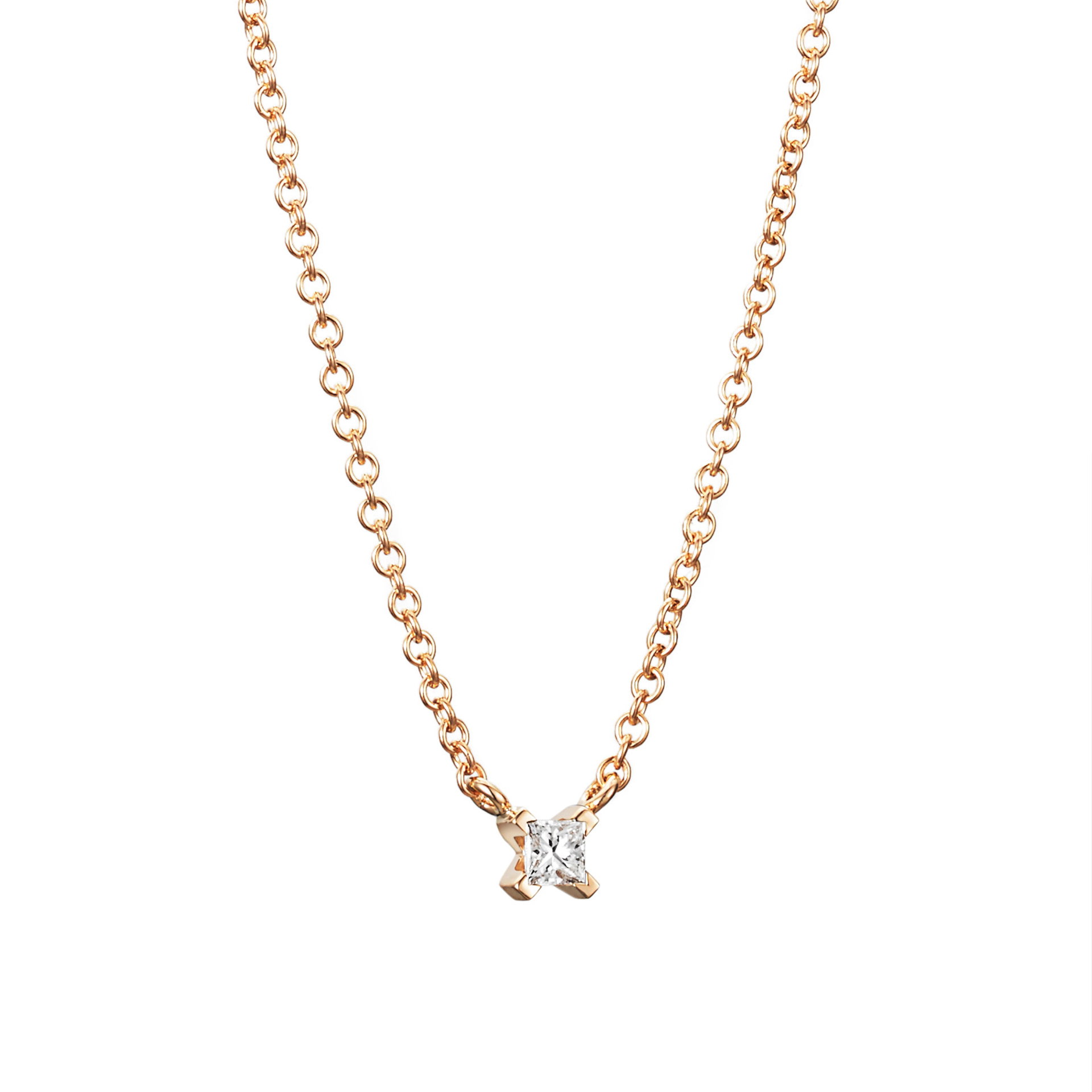 Efva Attling Dolce Vita Princess Necklace 0.12 ct 40 CM - GULD