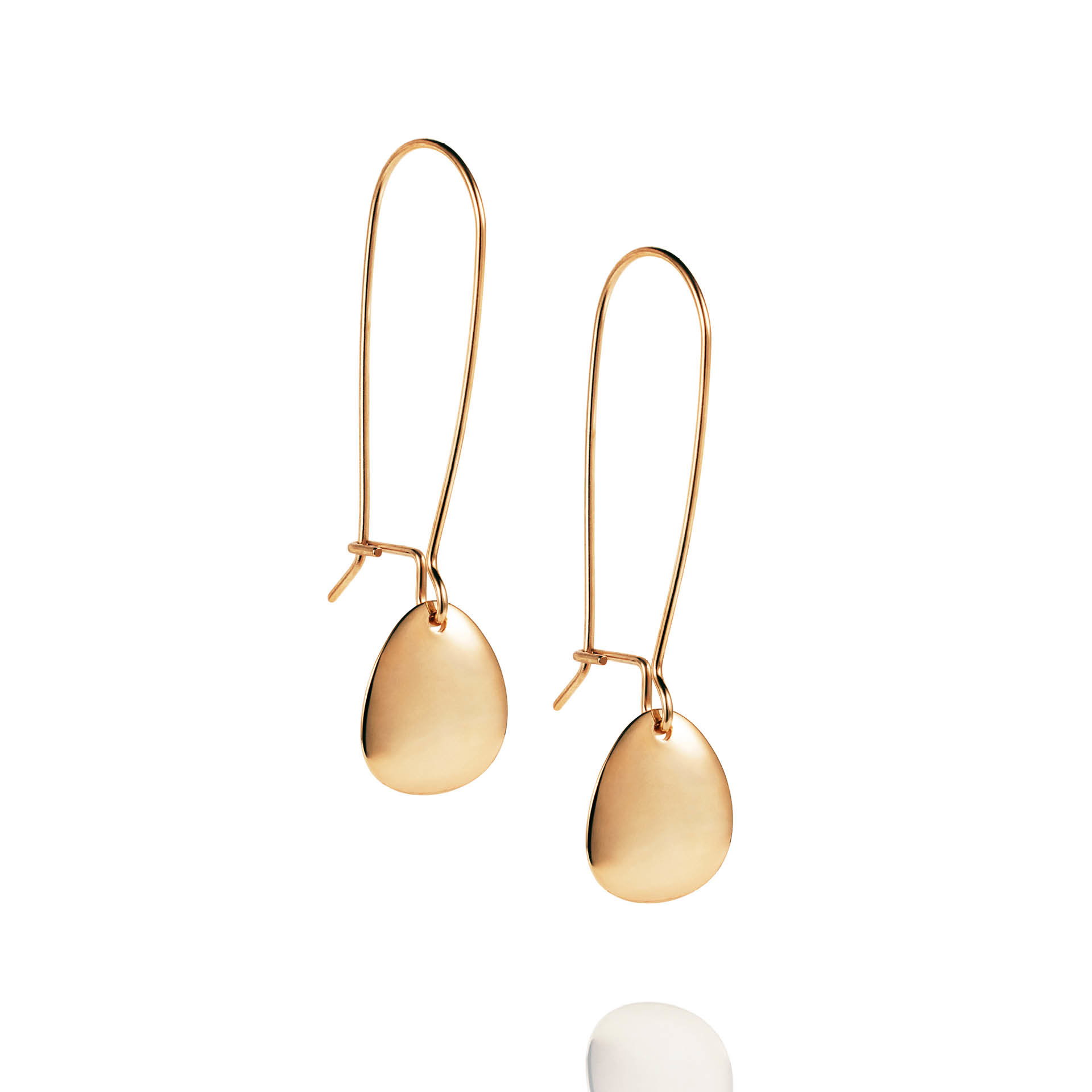 Mini Rose Petal Earrings ONE SIZE GULD