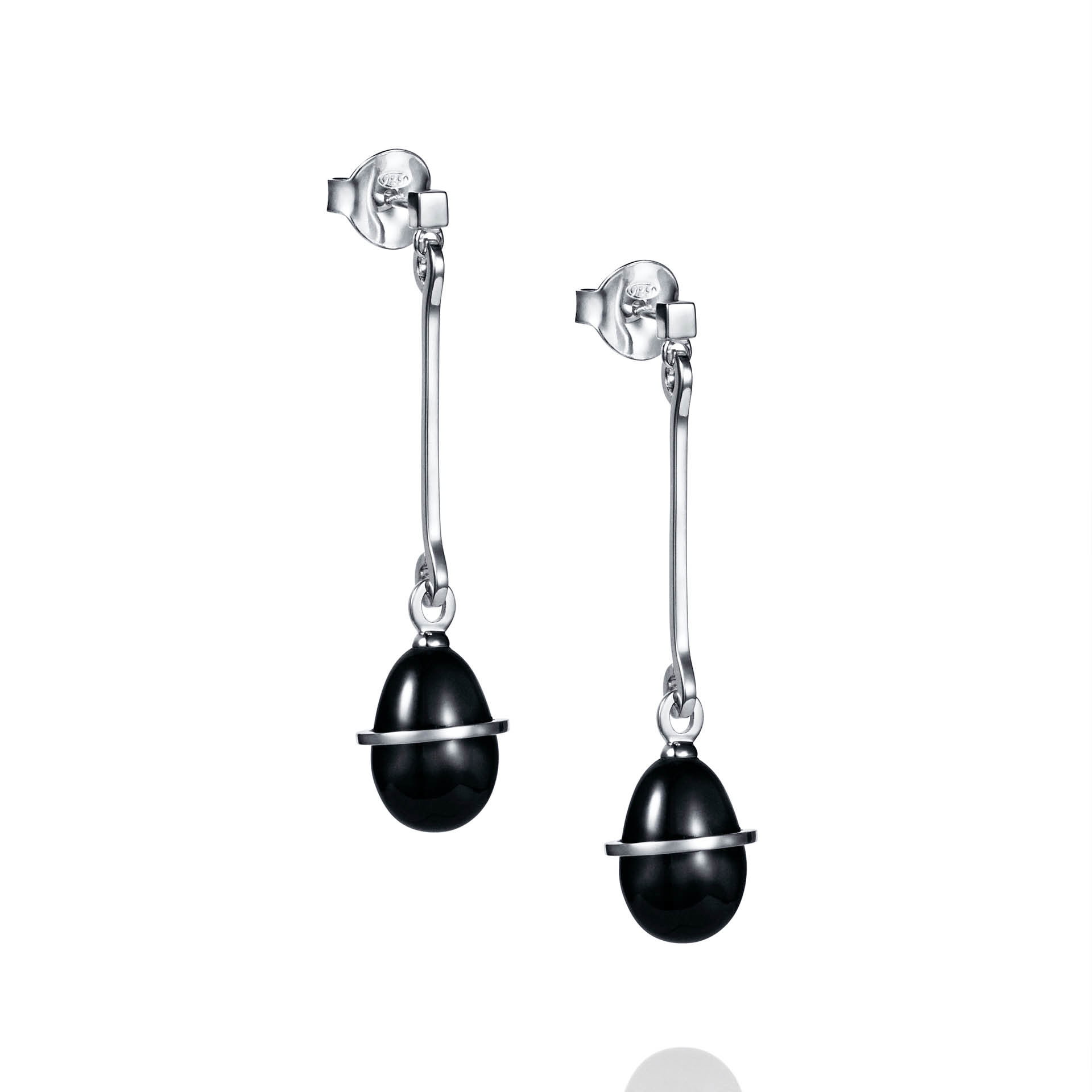 Efva Attling Slick & Black Earrings ONE SIZE SILVER örhängen dam – bild 3