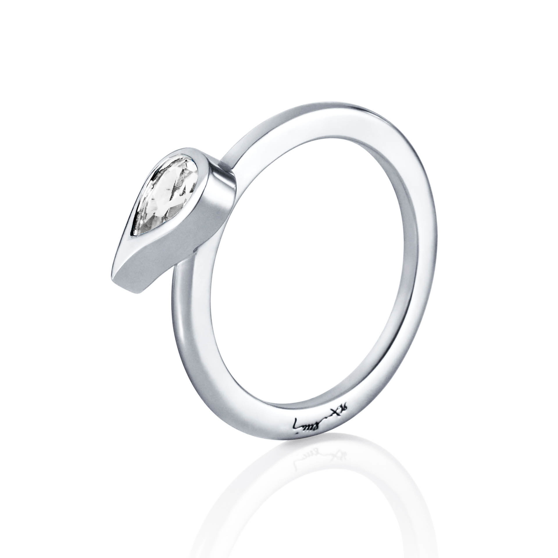 Efva Attling Sparkle Of Life Ring - White Topaz 18.00 - SILVER